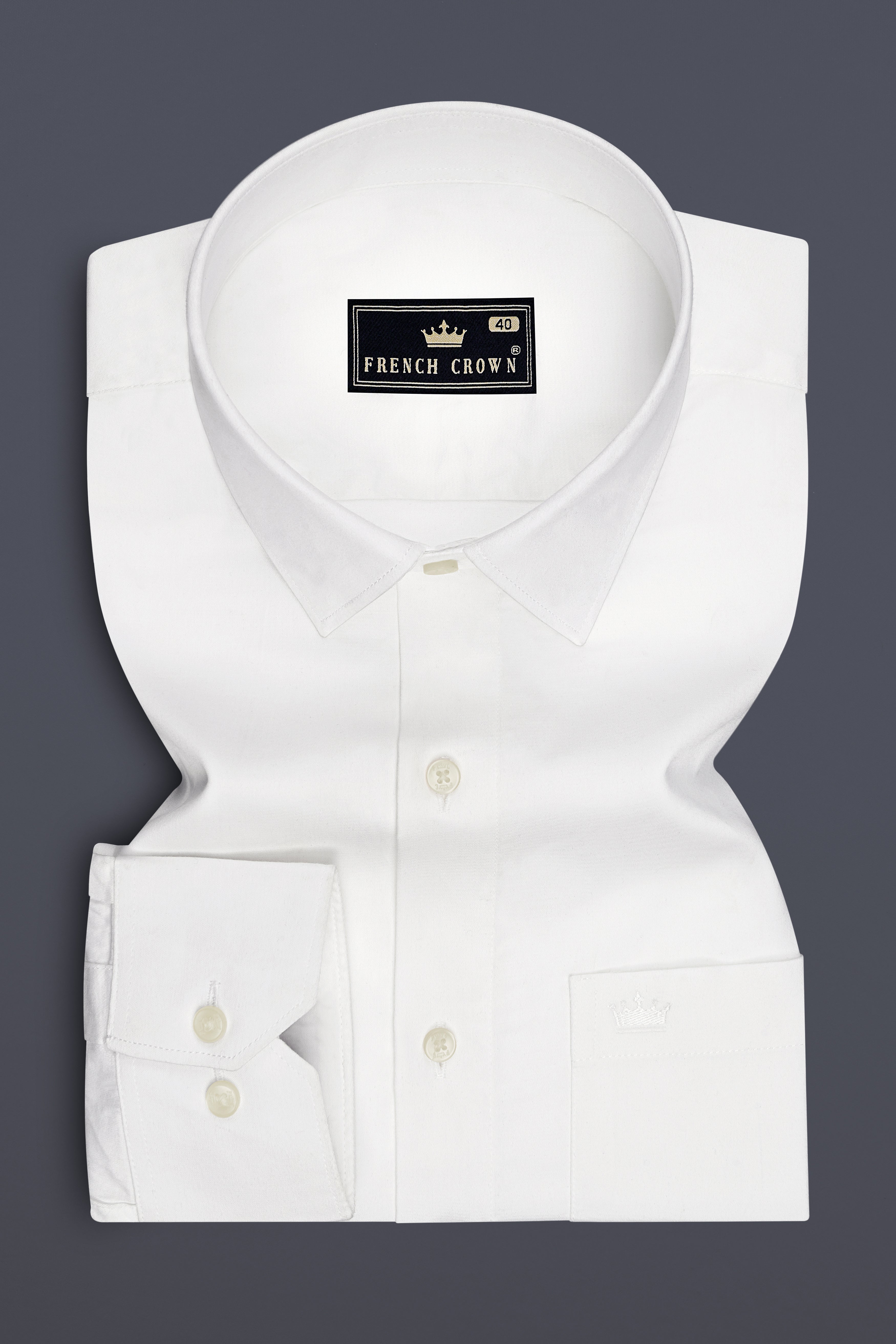 Alba-Bright White Printed Subtle Sheen Super Soft Premium Cotton Designer Casual Shirt