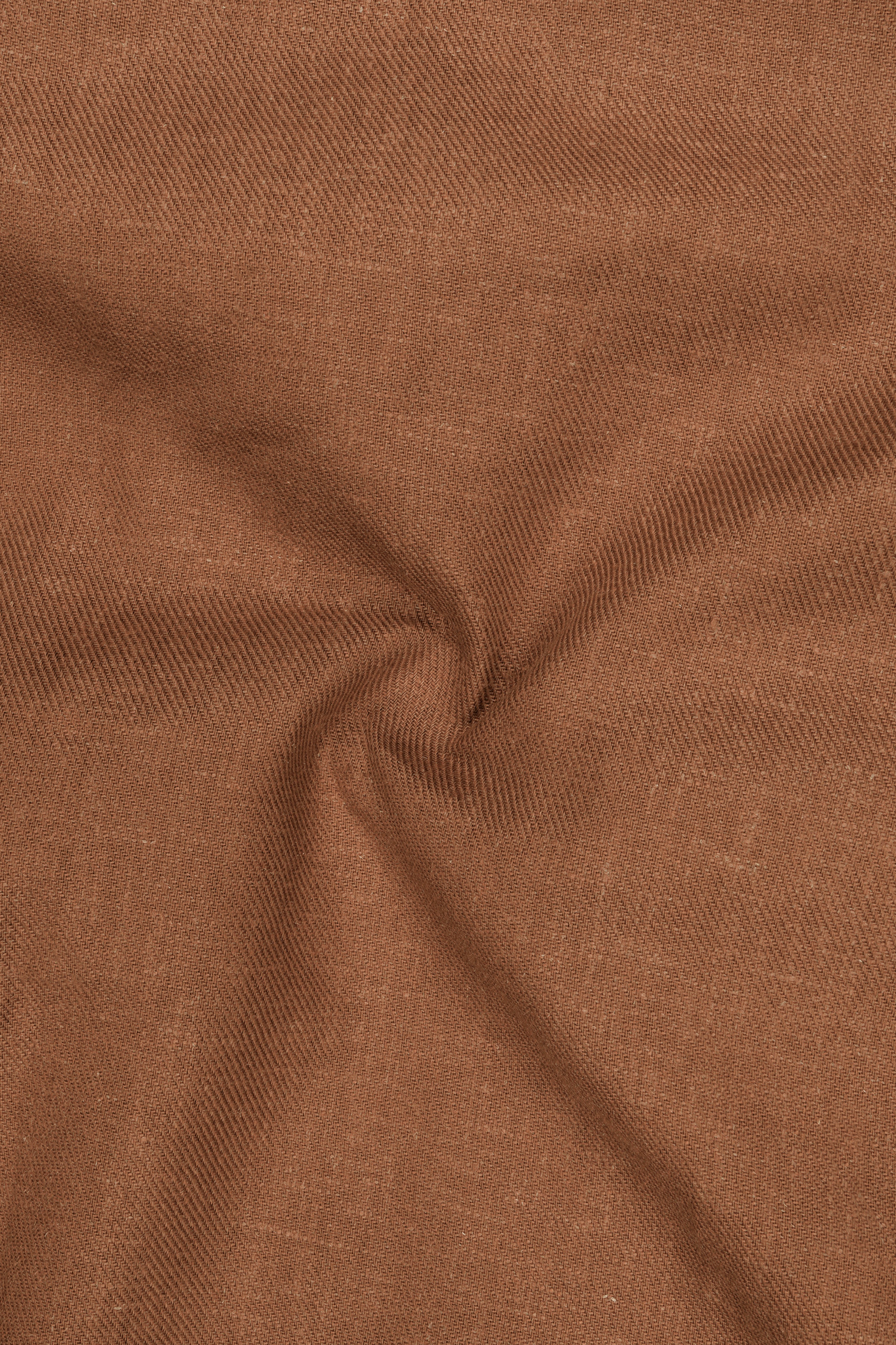 Flux-Sepia Brown Solid Luxurious Linen Dress Shirt