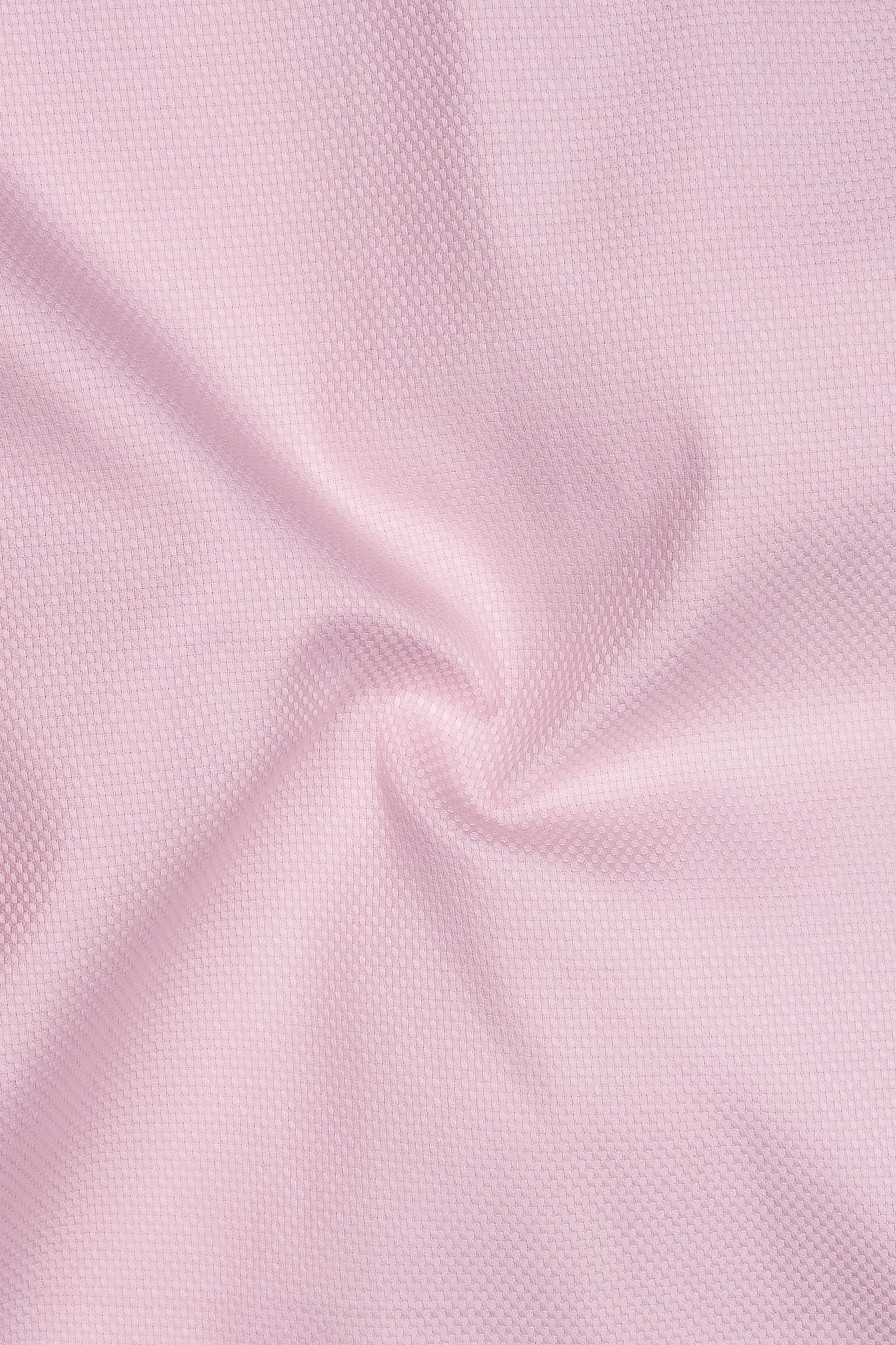 Velour-Melanie Pink Dobby Textured Premium Giza Cotton White Cuff Collar Dress Shirt