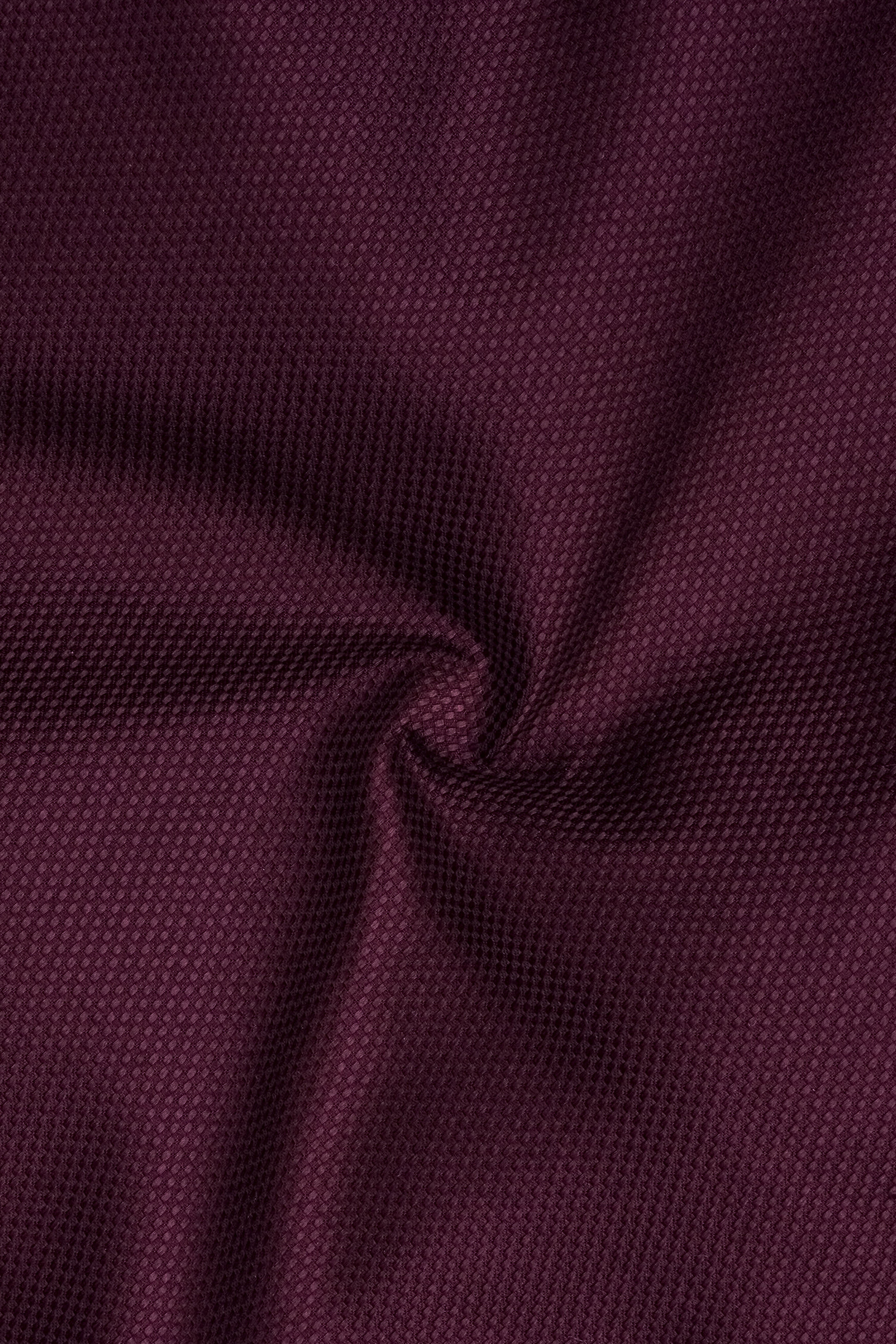 Violet-Crater Purple Dobby Textured Premium Giza Cotton Dress Shirt