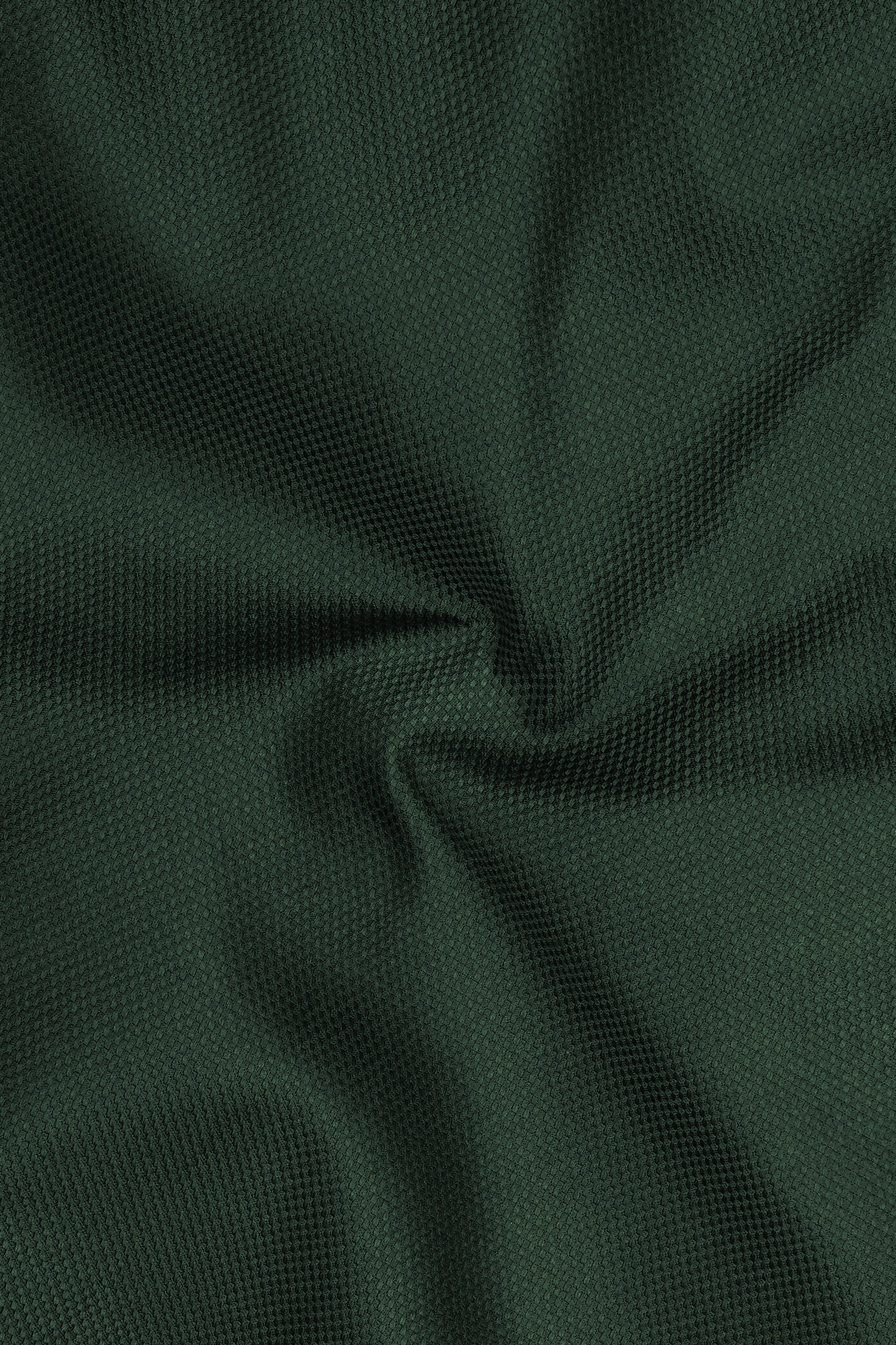 Foresta-Timber Green Dobby Textured Premium Giza Cotton Dress Shirt