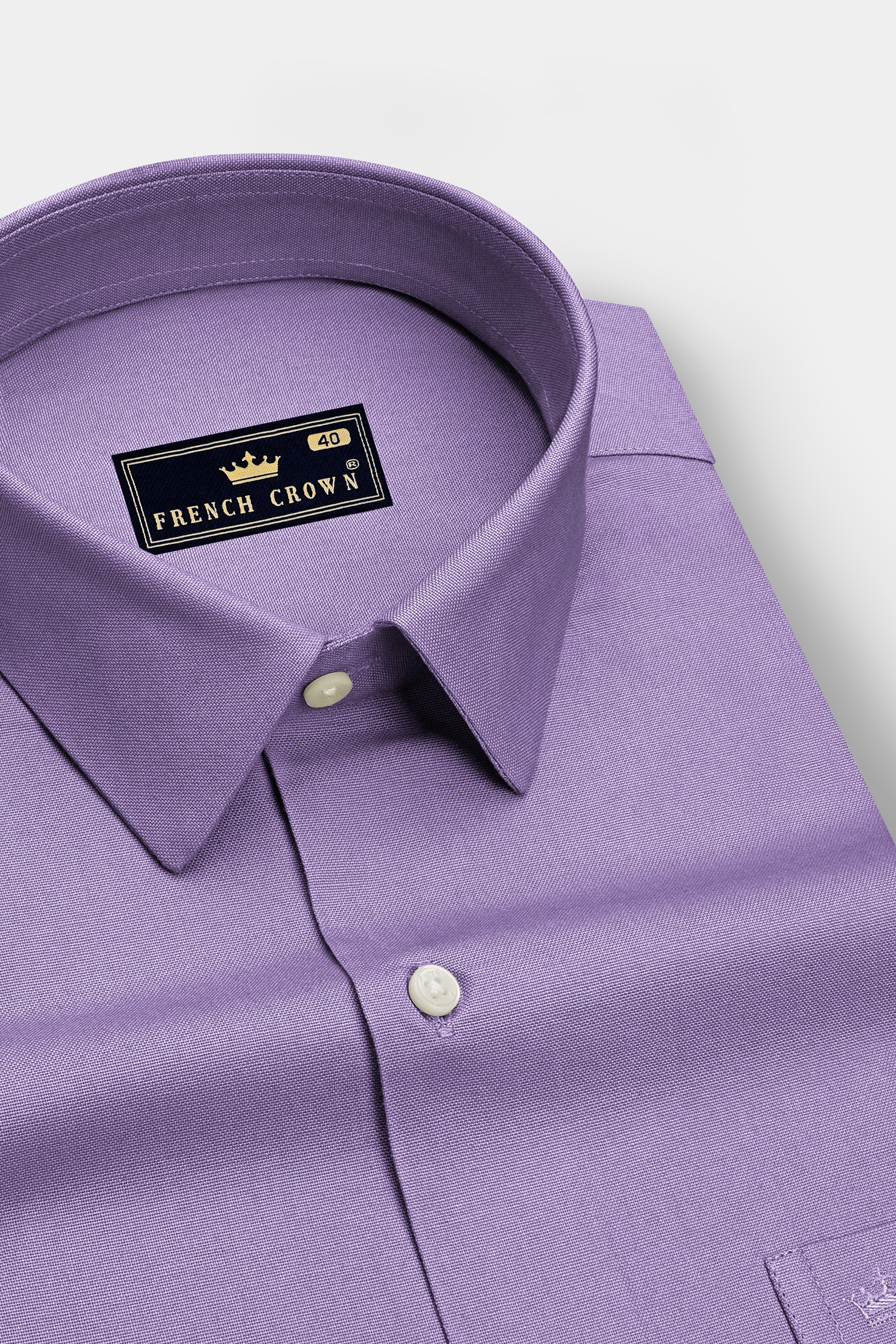 Sorell-Amethyst Smoke Purple Oxford Premium Cotton Dress Shirt