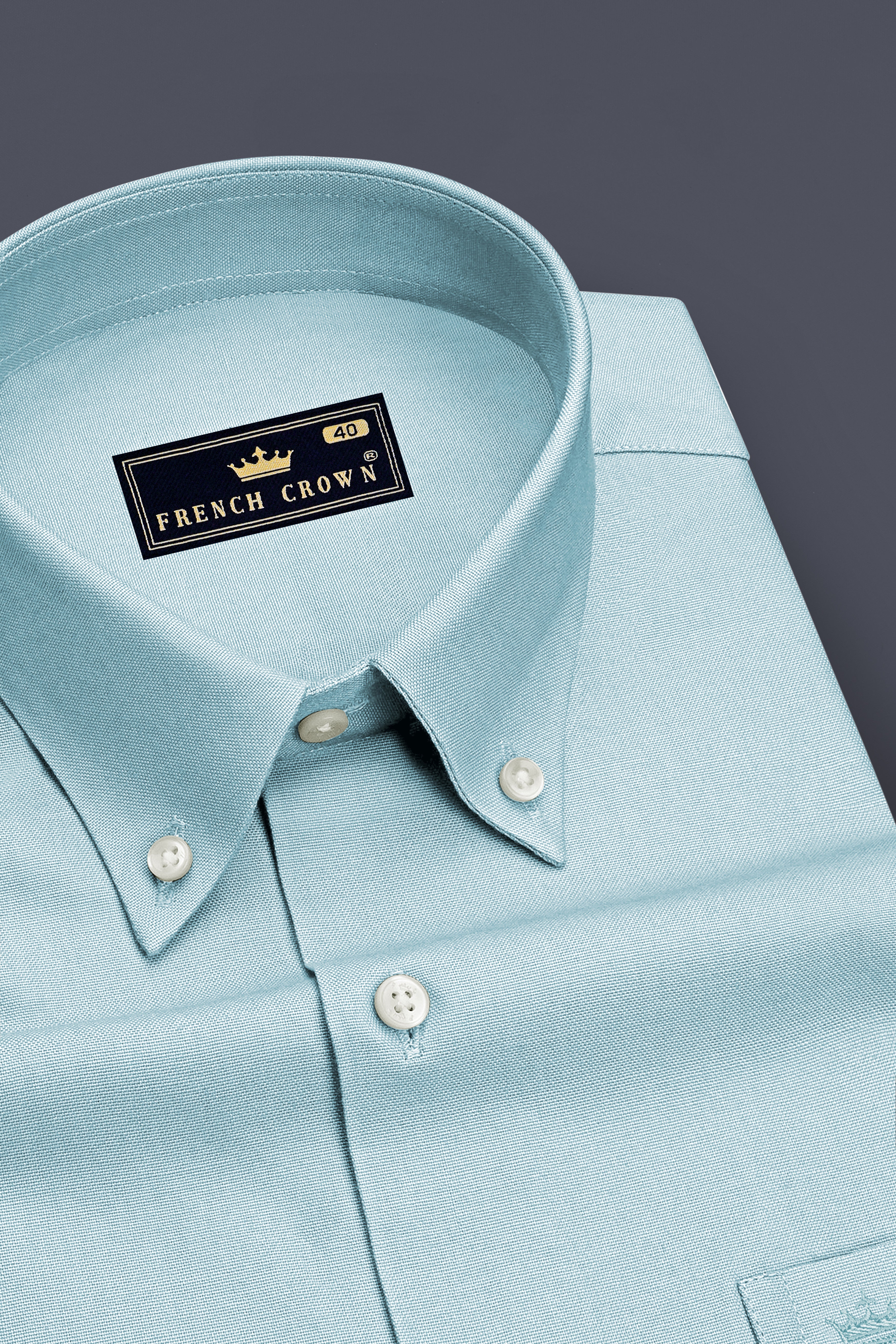 Verdel-Jungle Mist Green Oxford Premium Cotton Dress Button Down Shirt