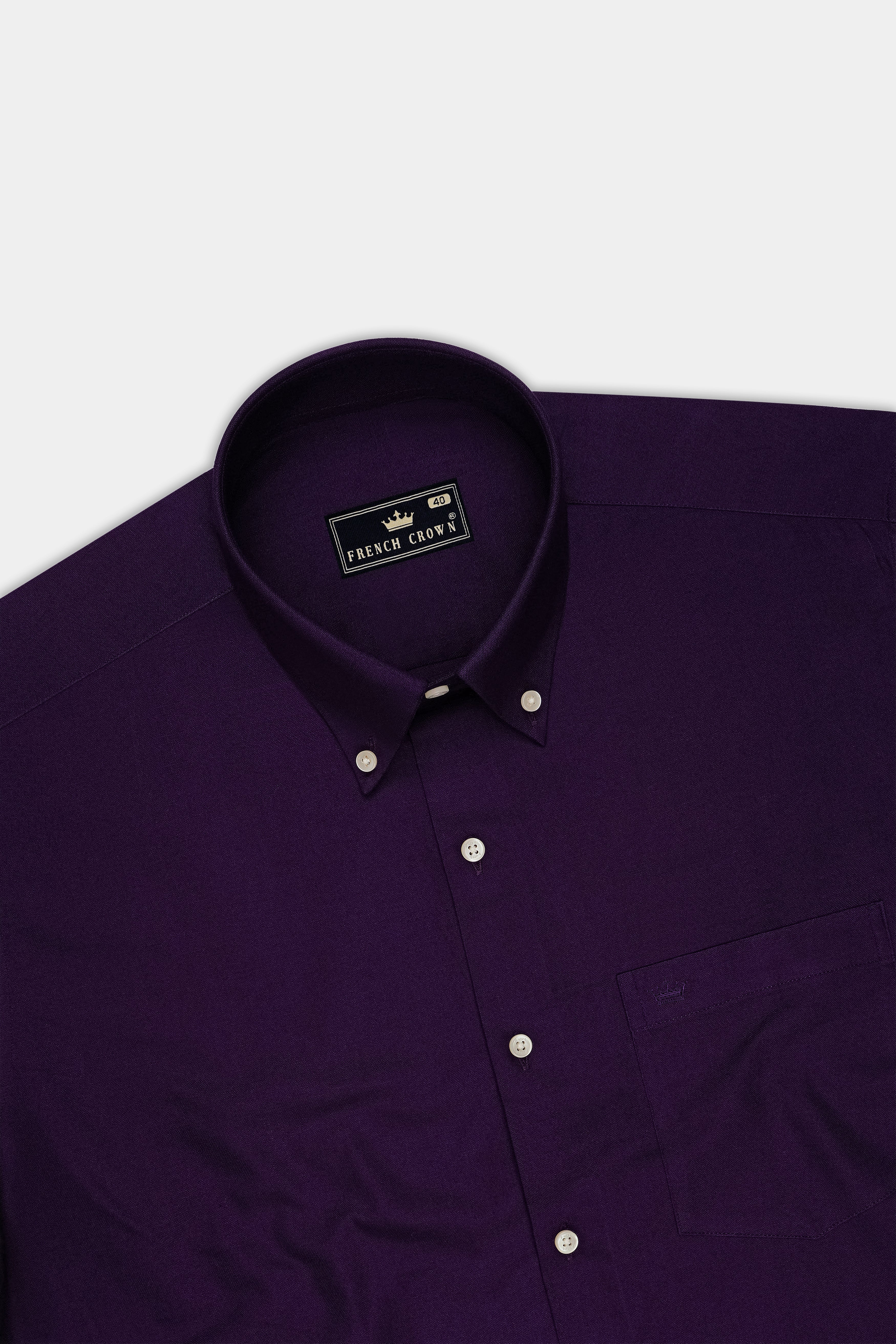 Violet-Revolver Purple Oxford Premium Cotton Dress Button Down Shirt
