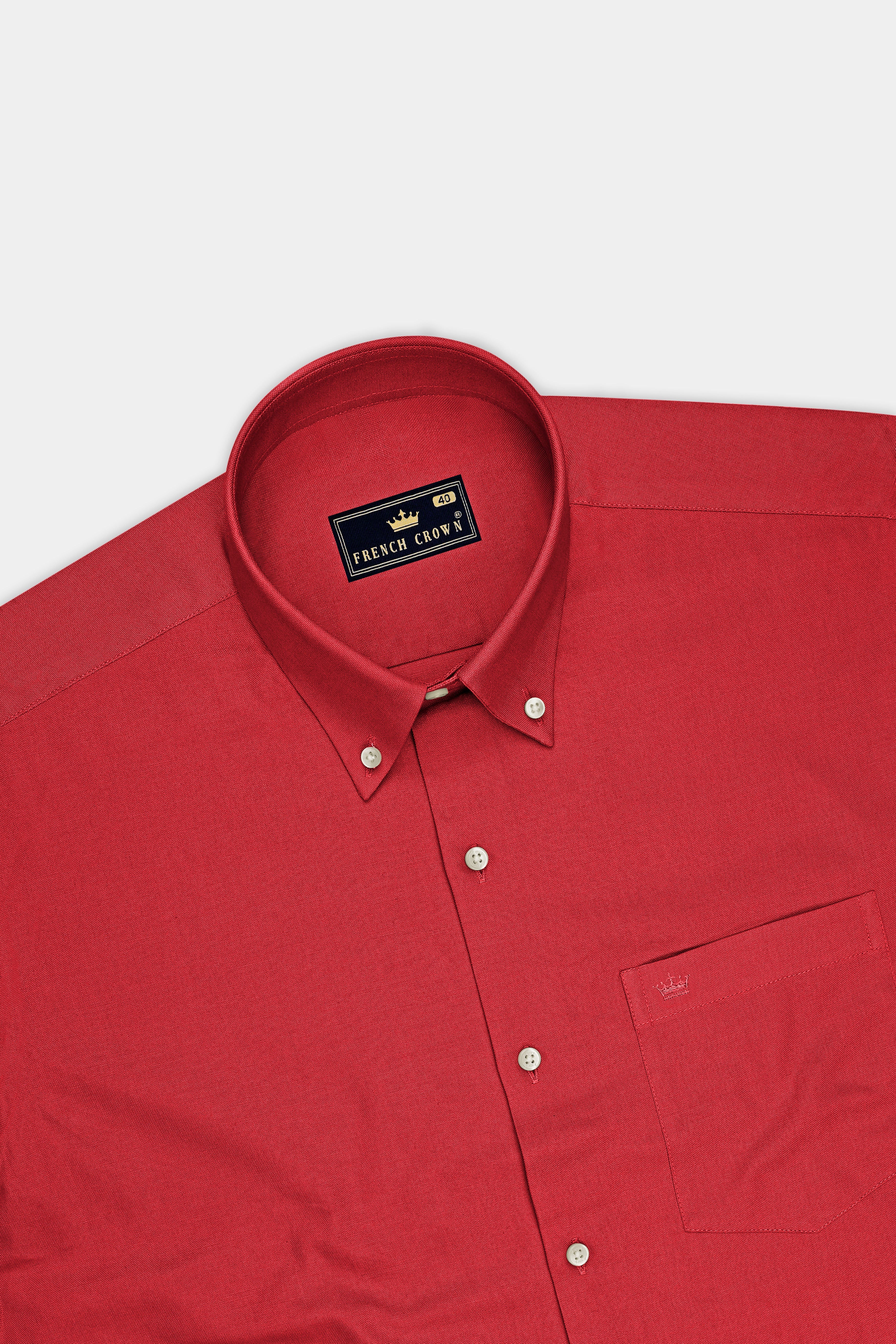 Sorin-Persian Red  Oxford Premium Cotton Dress Button Down Shirt