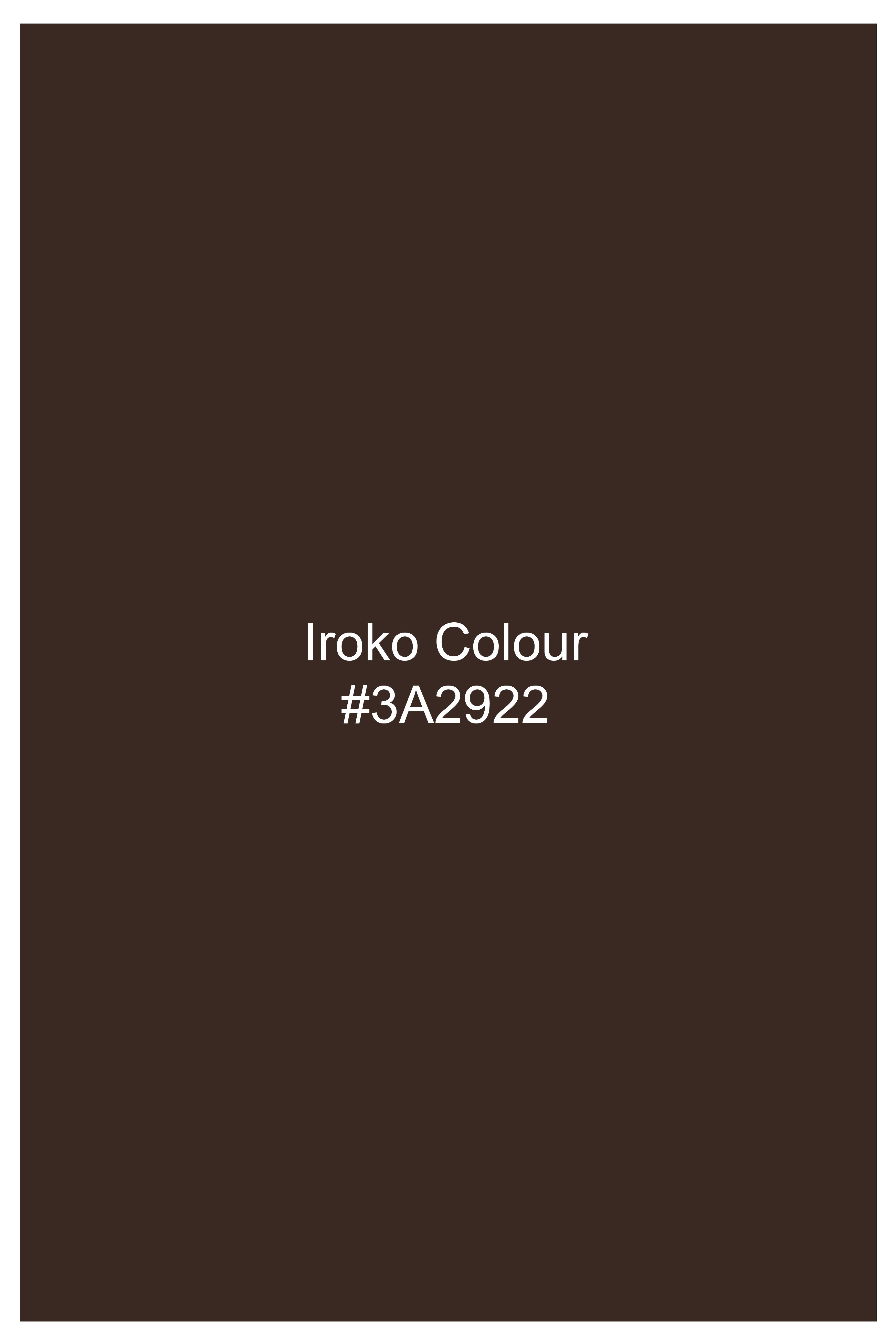 Russet-Iroko Brown Oxford Premium Cotton Dress Button Down Shirt