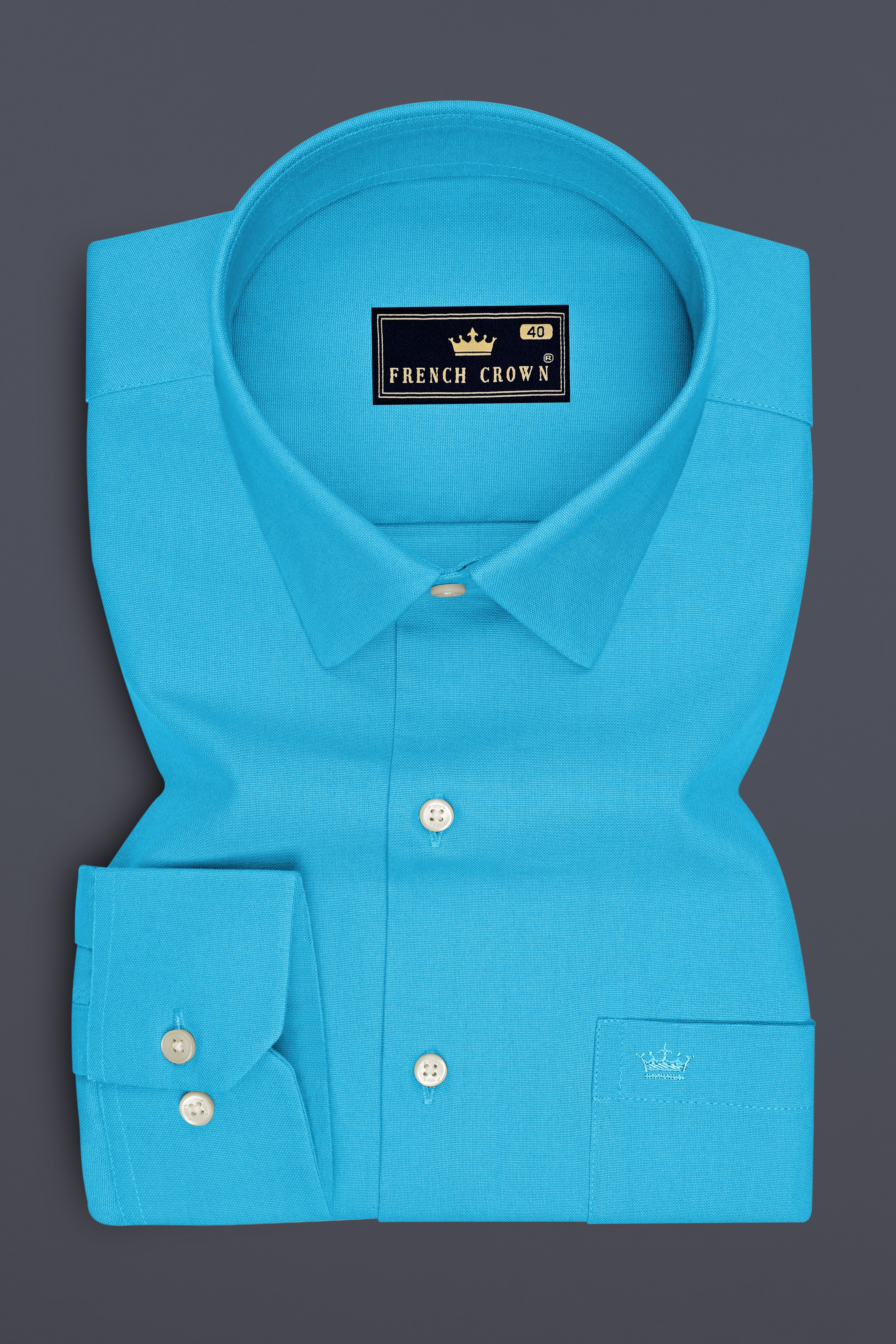 Maris-Jallyfish Blue Oxford Premium Cotton Dress Shirt