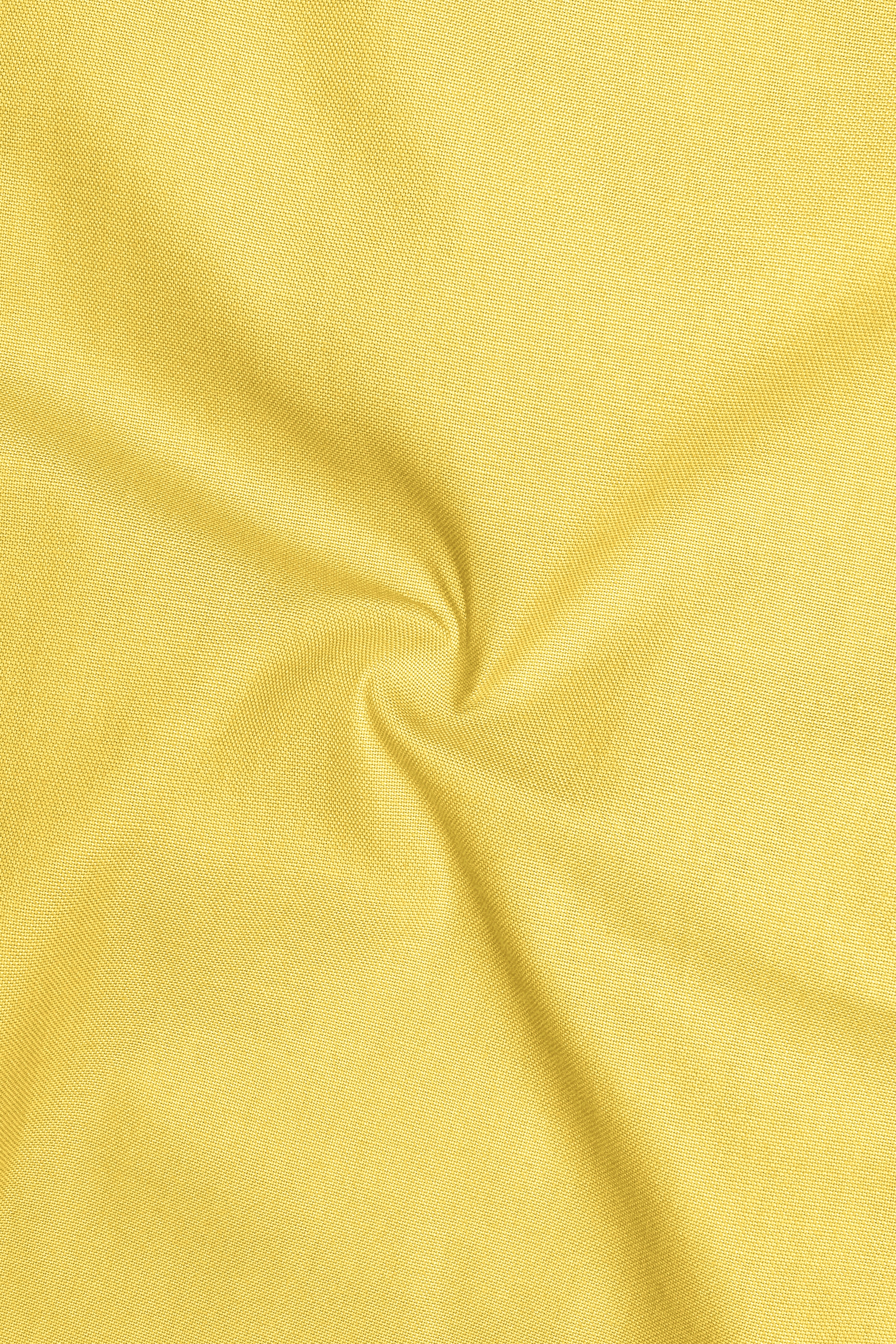 Soleil-Sunshine Yellow Oxford Premium Cotton Dress Shirt
