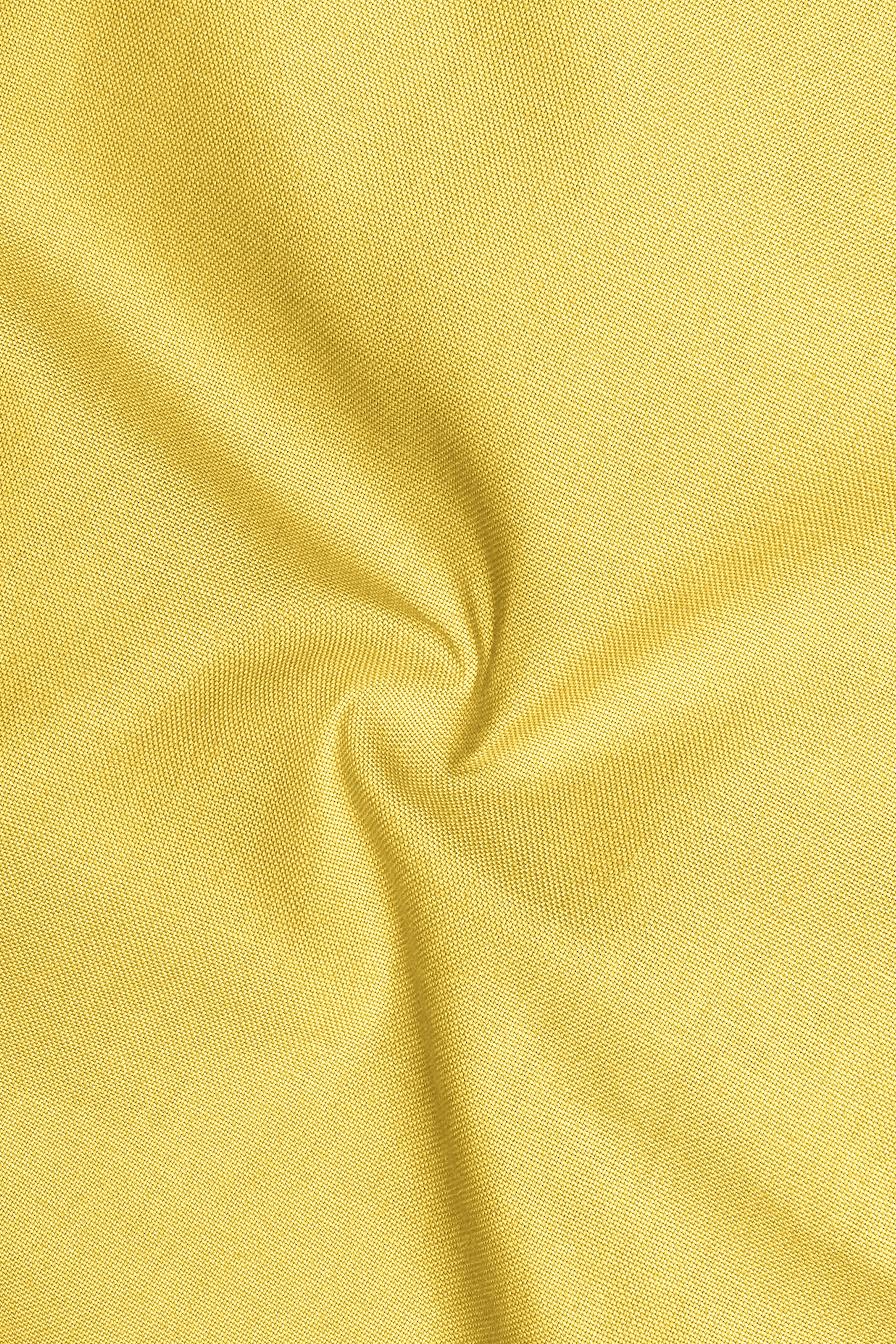 Soleil-Sunshine Yellow Oxford Premium Cotton Dress Button Down Shirt