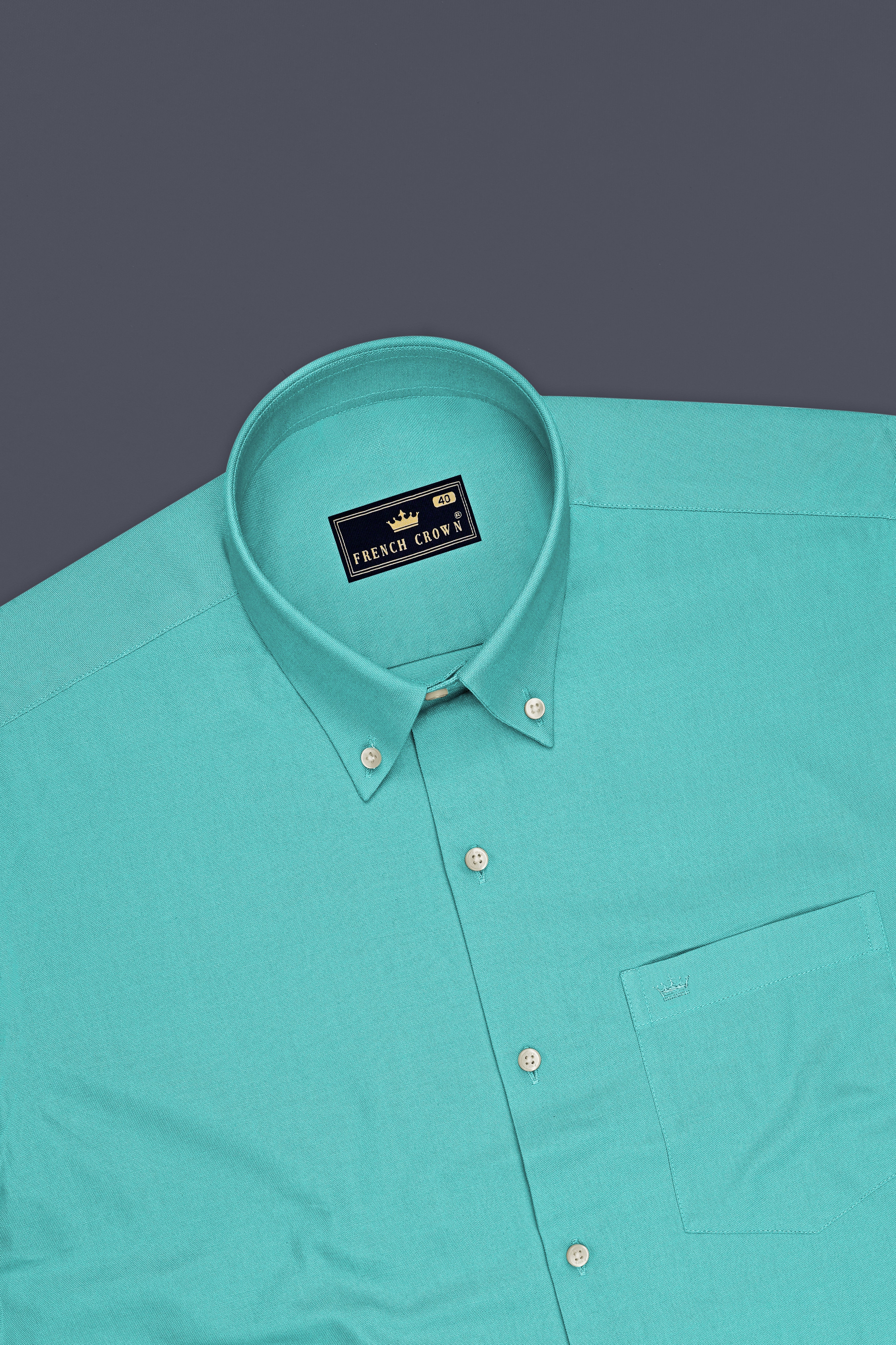 Arden-Viking Green Oxford Premium Cotton Dress Button Down Shirt