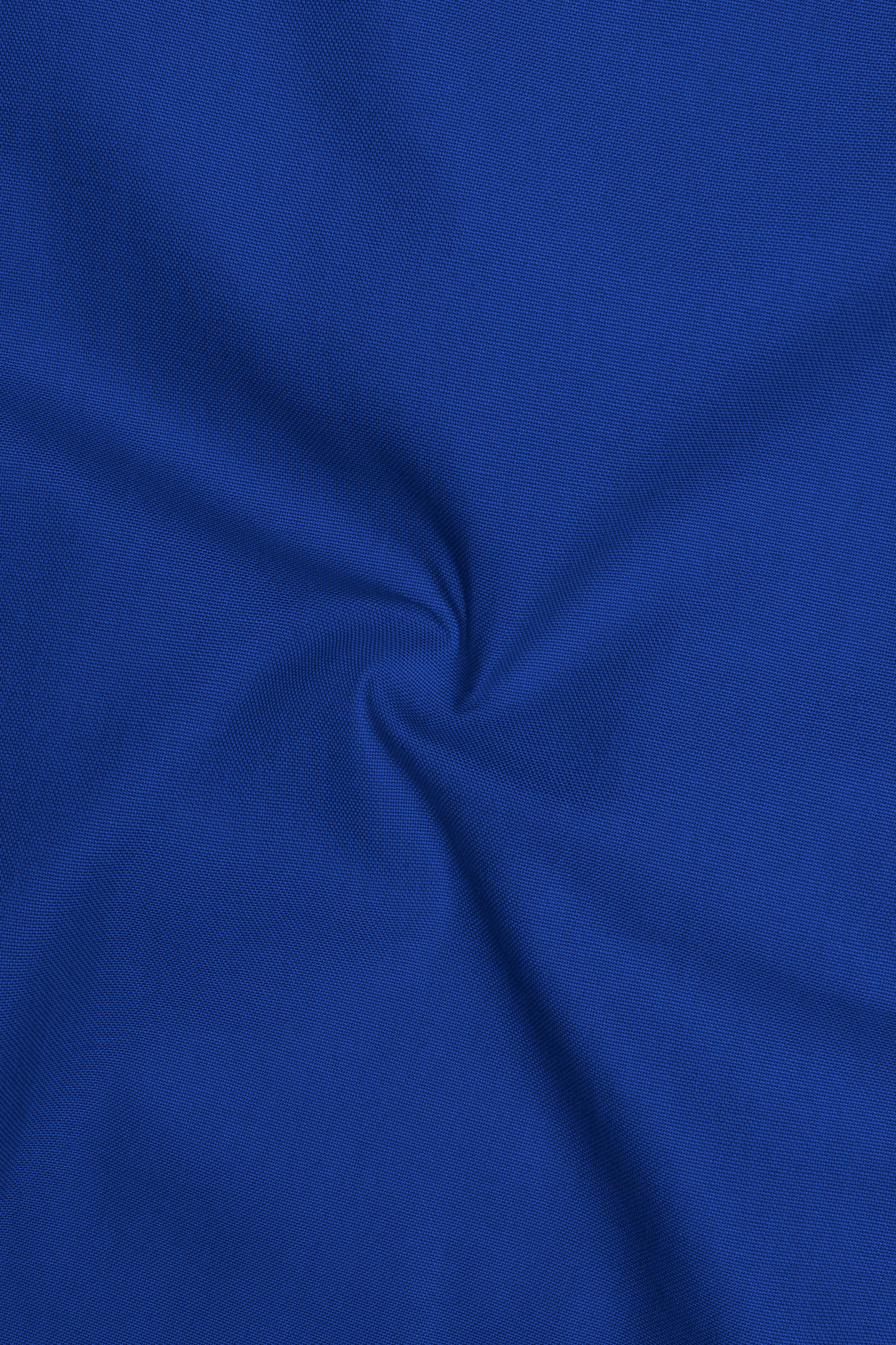 Majesty-Royal Blue Oxford Premium Cotton Dress Shirt