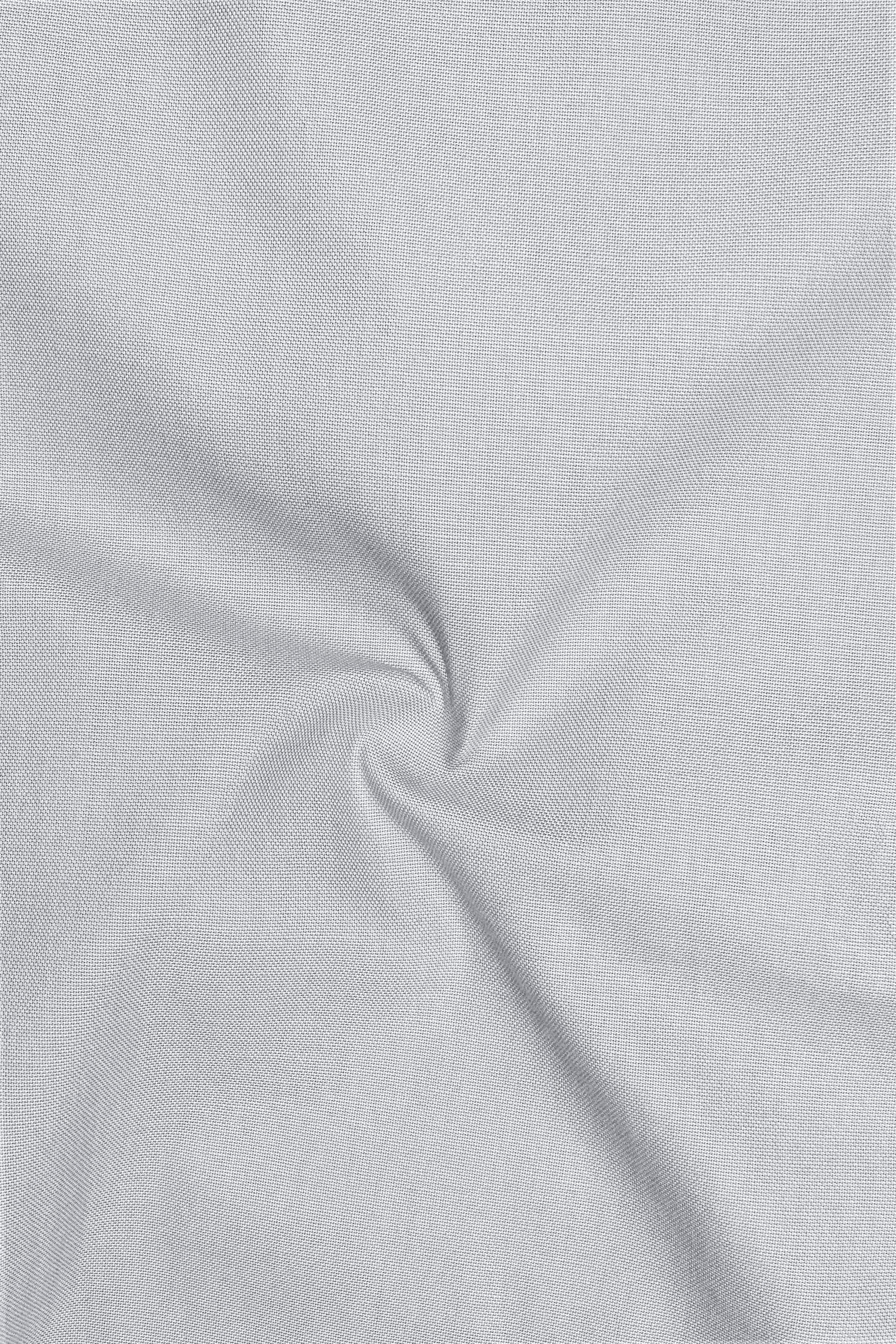 Nimbus-Gainsboro Gray Oxford Premium Cotton Dress Cut Away Shirt