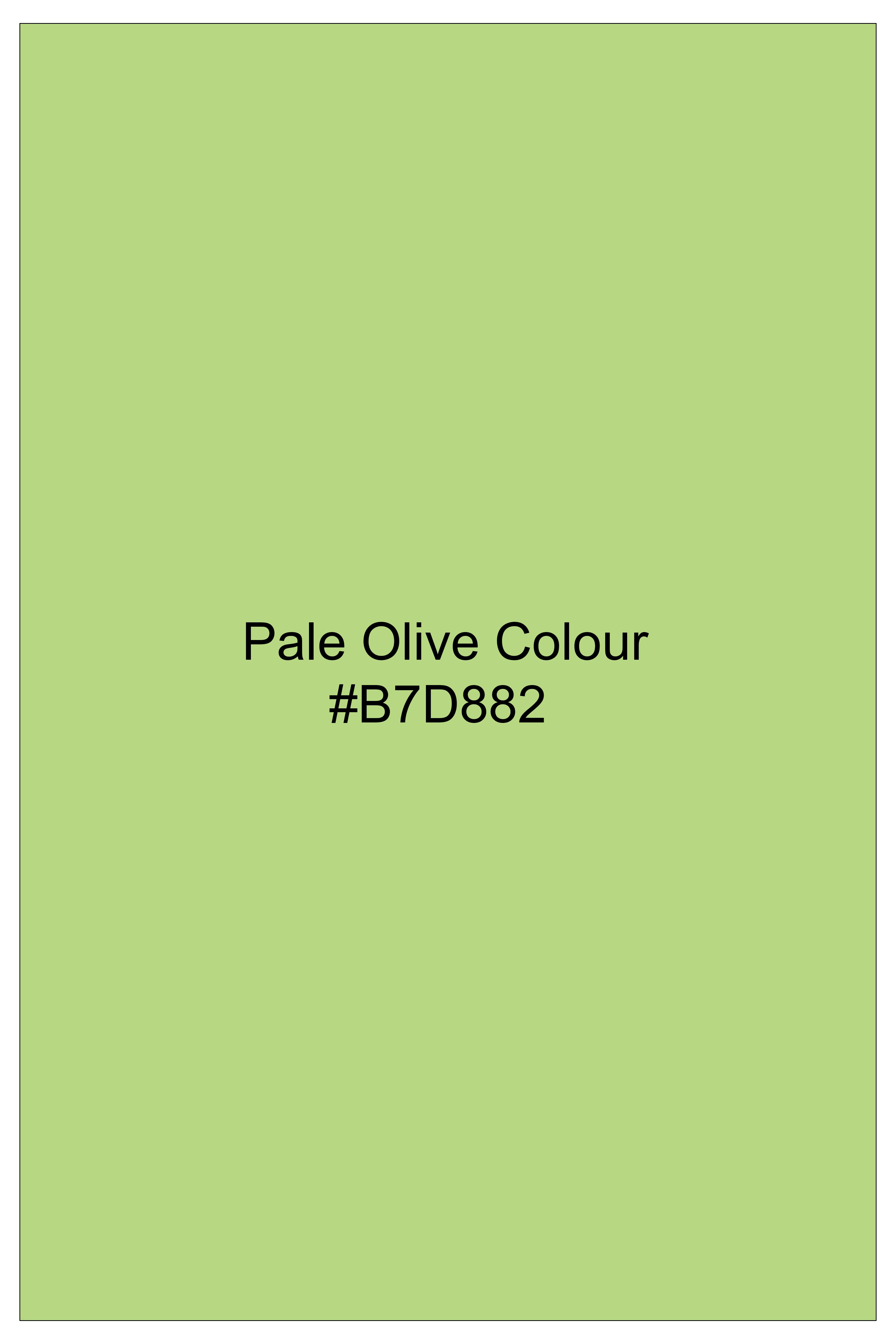 Celvon-Pale Olive Green Oxford Premium Cotton Dress Button Down Shirt