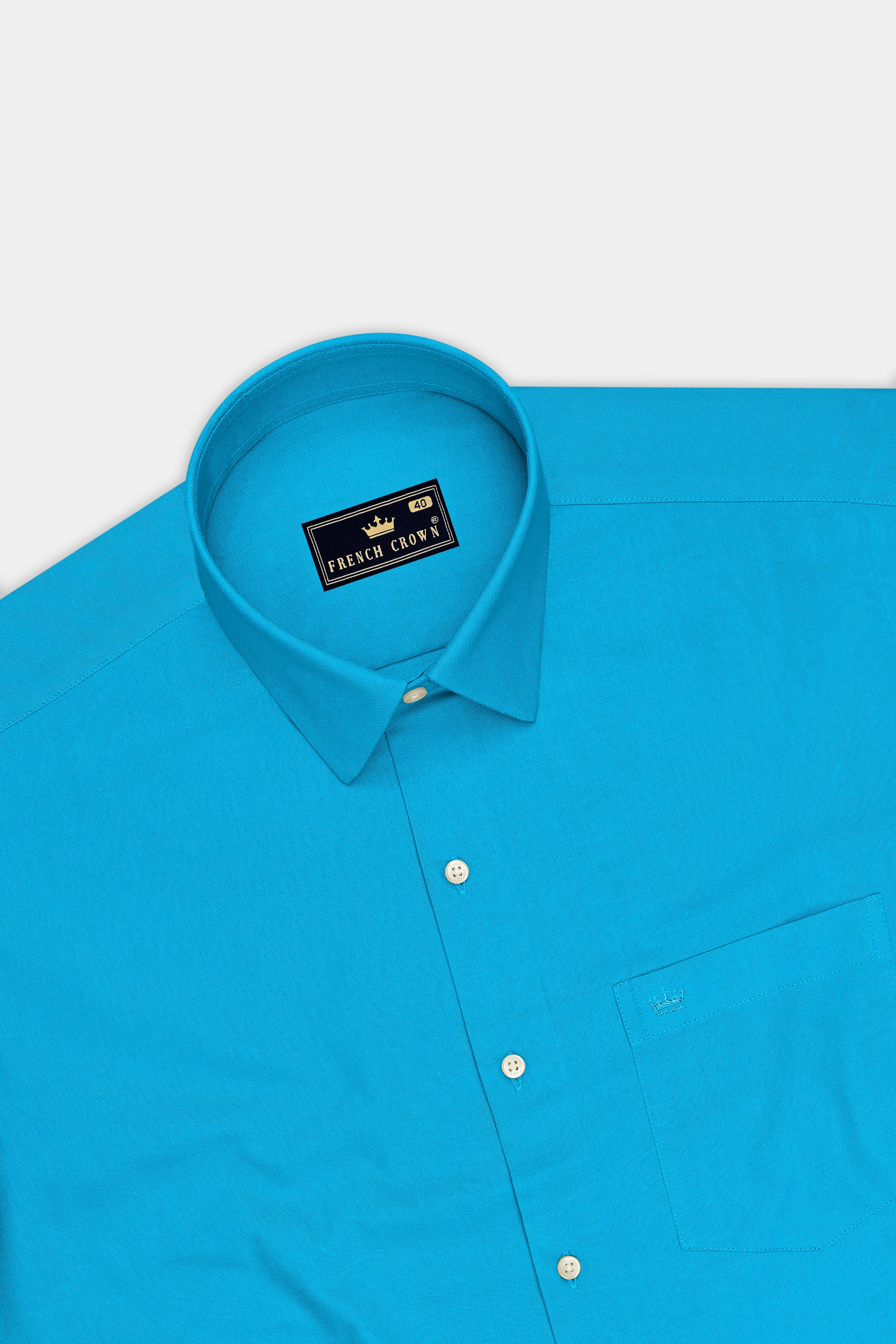 Zephyr-Butterfly Blue Oxford Premium Cotton Dress Shirt
