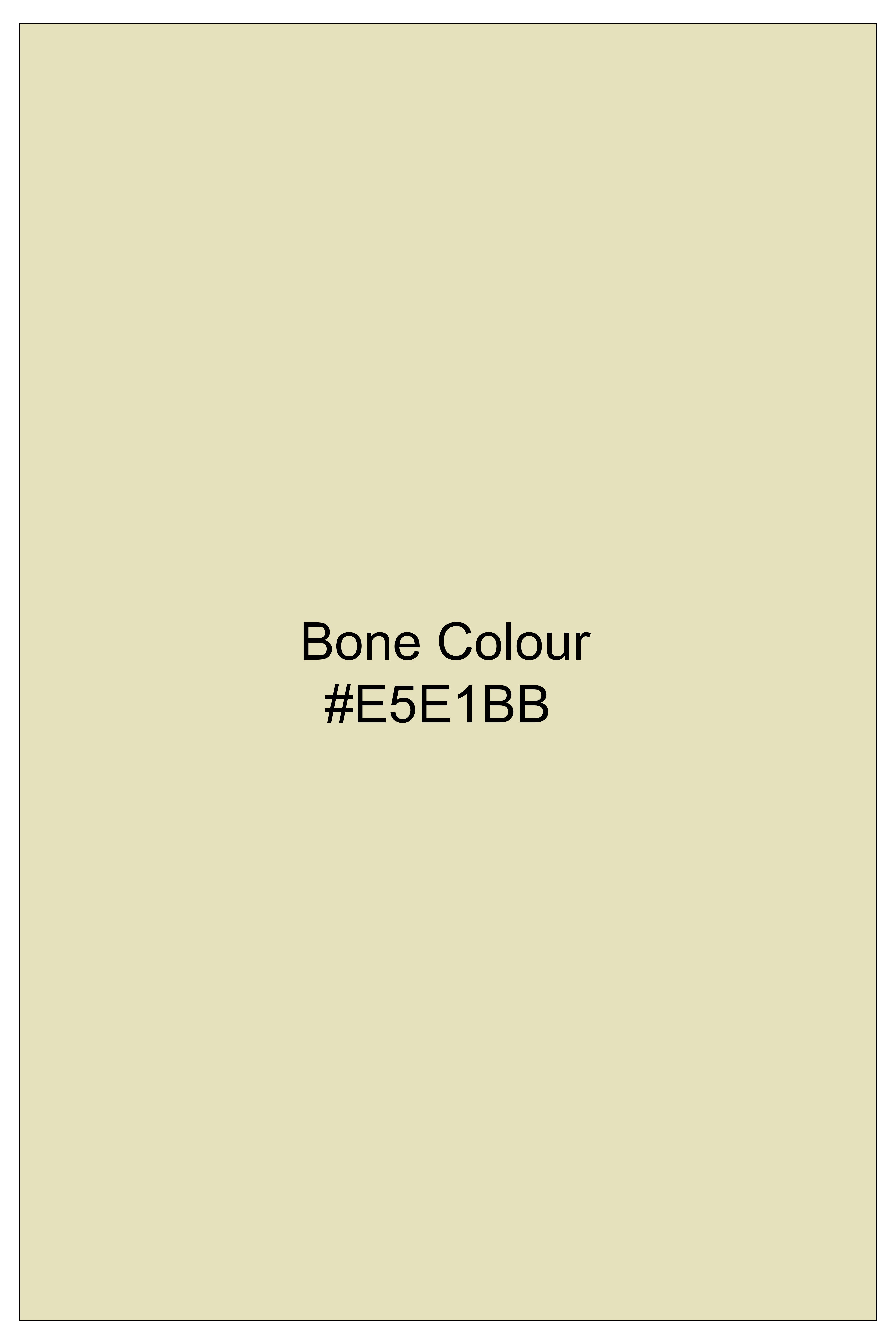 Ivora-Bone Cream Oxford Premium Cotton Dress Shirt