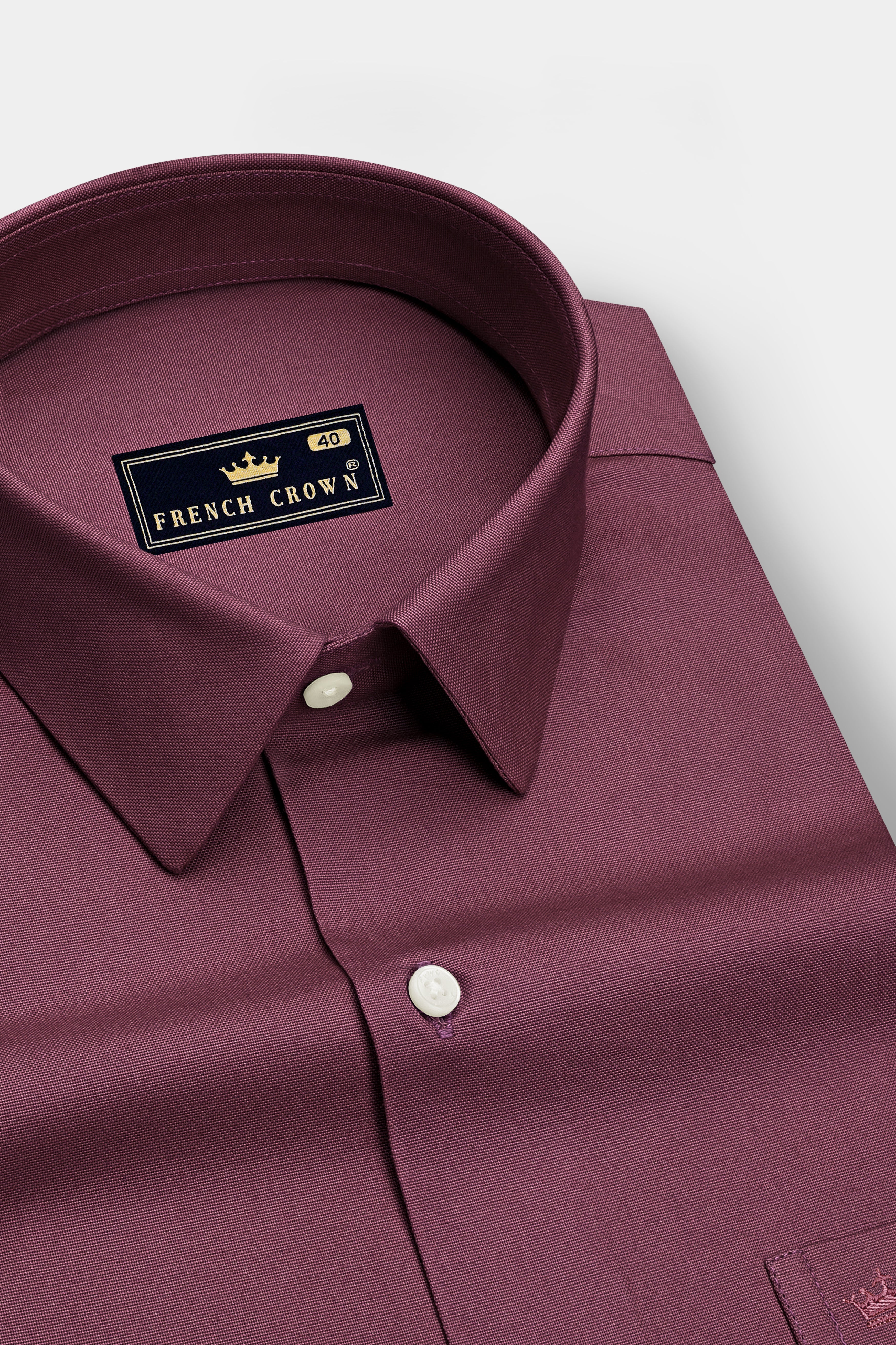Rosen-Rust Pink Oxford Premium Cotton Dress Shirt