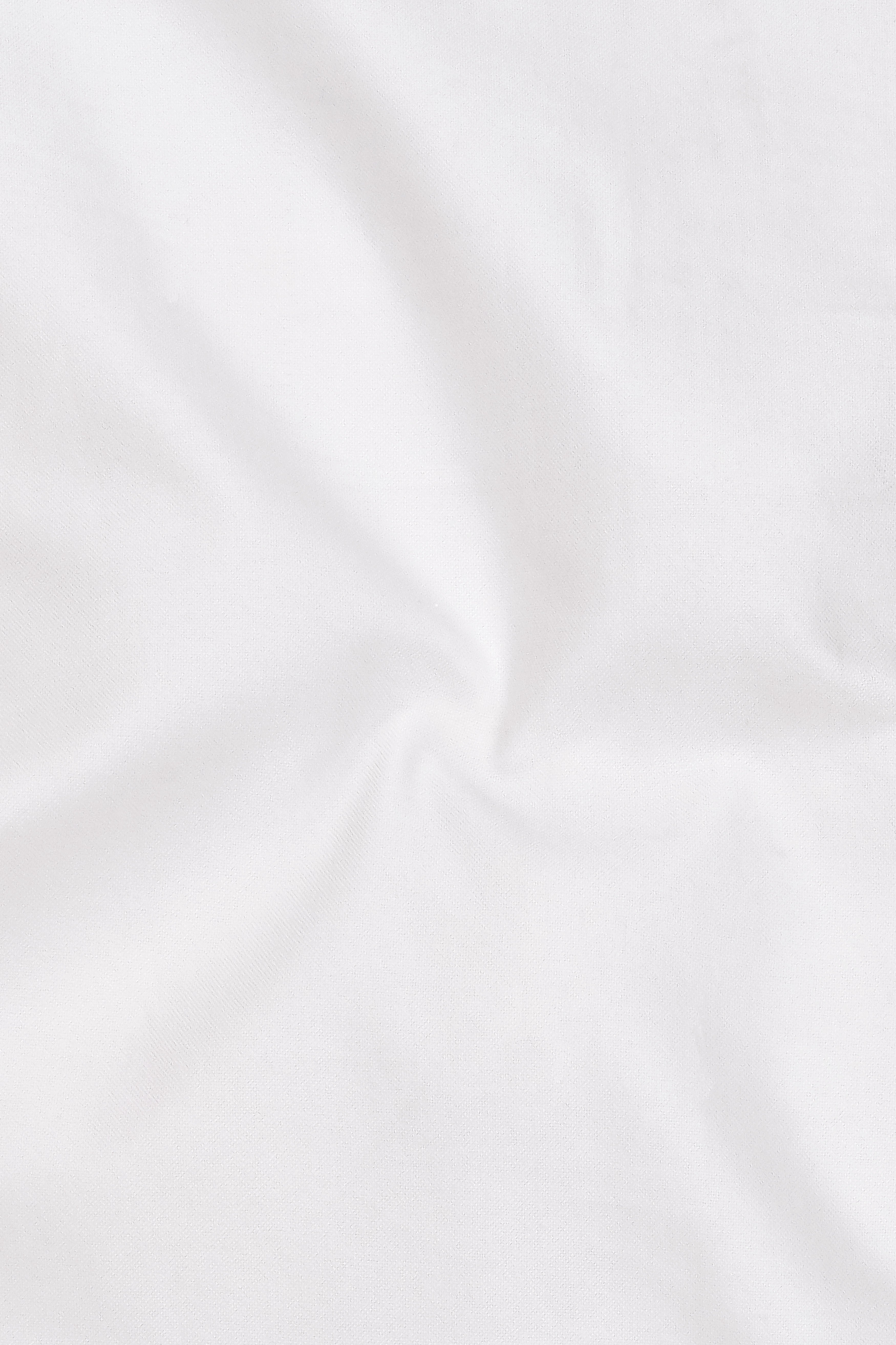 Pureva-Bright White Oxford Premium Cotton Designer Casual Shirt