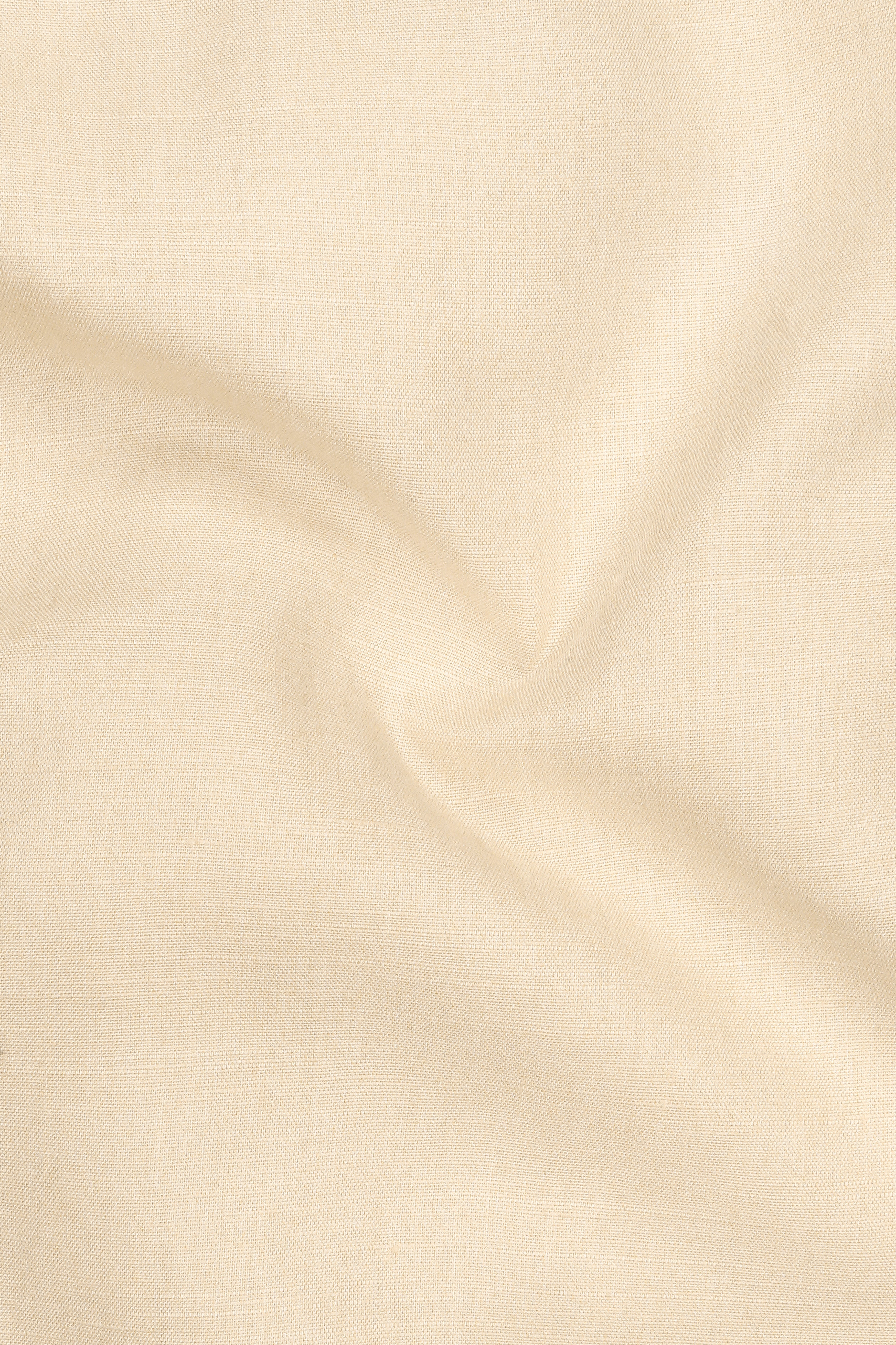 Mirel-Almond Cream Luxurious Linen Casual Kurta Shirt