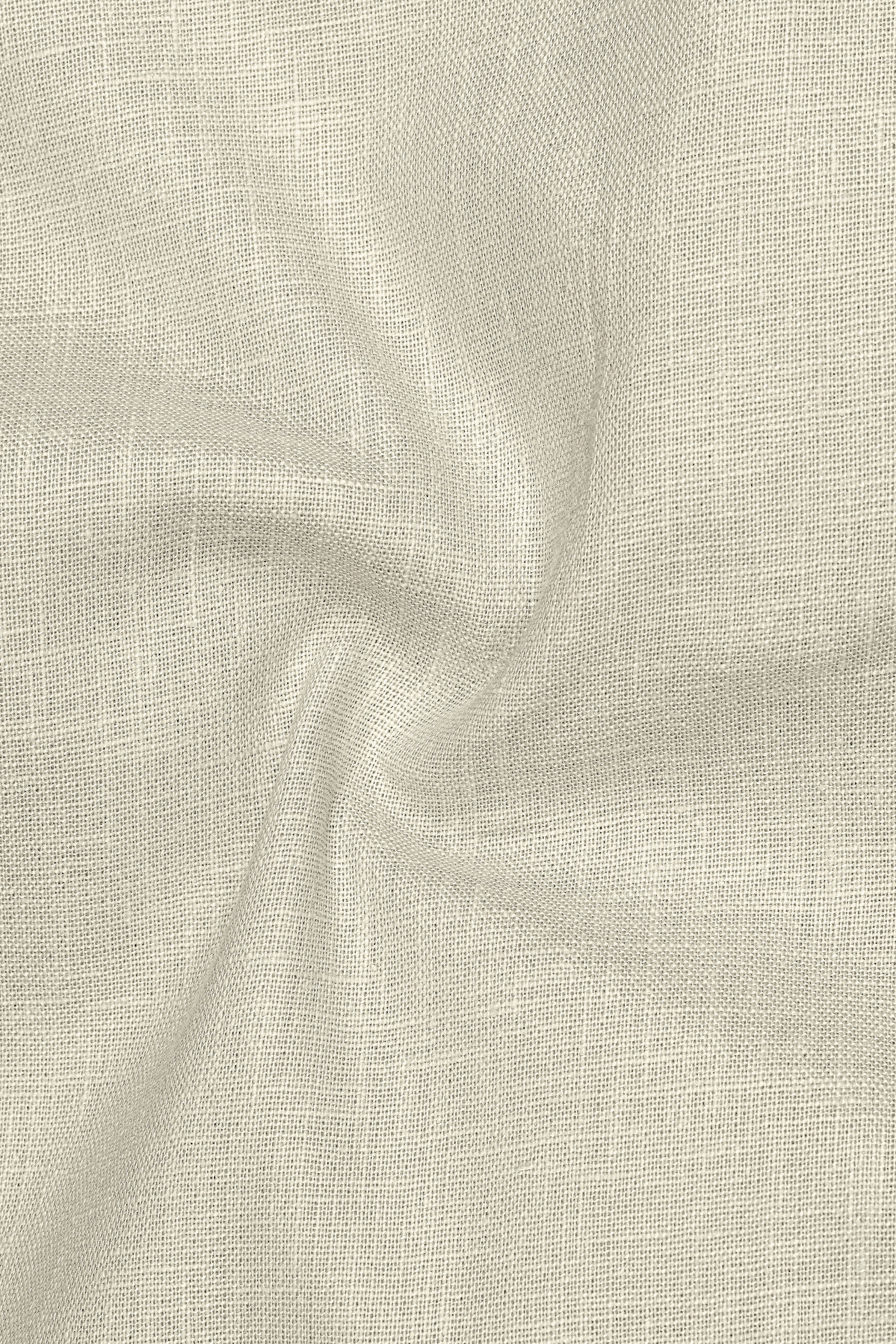 Olivon-Coriander Cream Luxurious Linen Dress Shirt