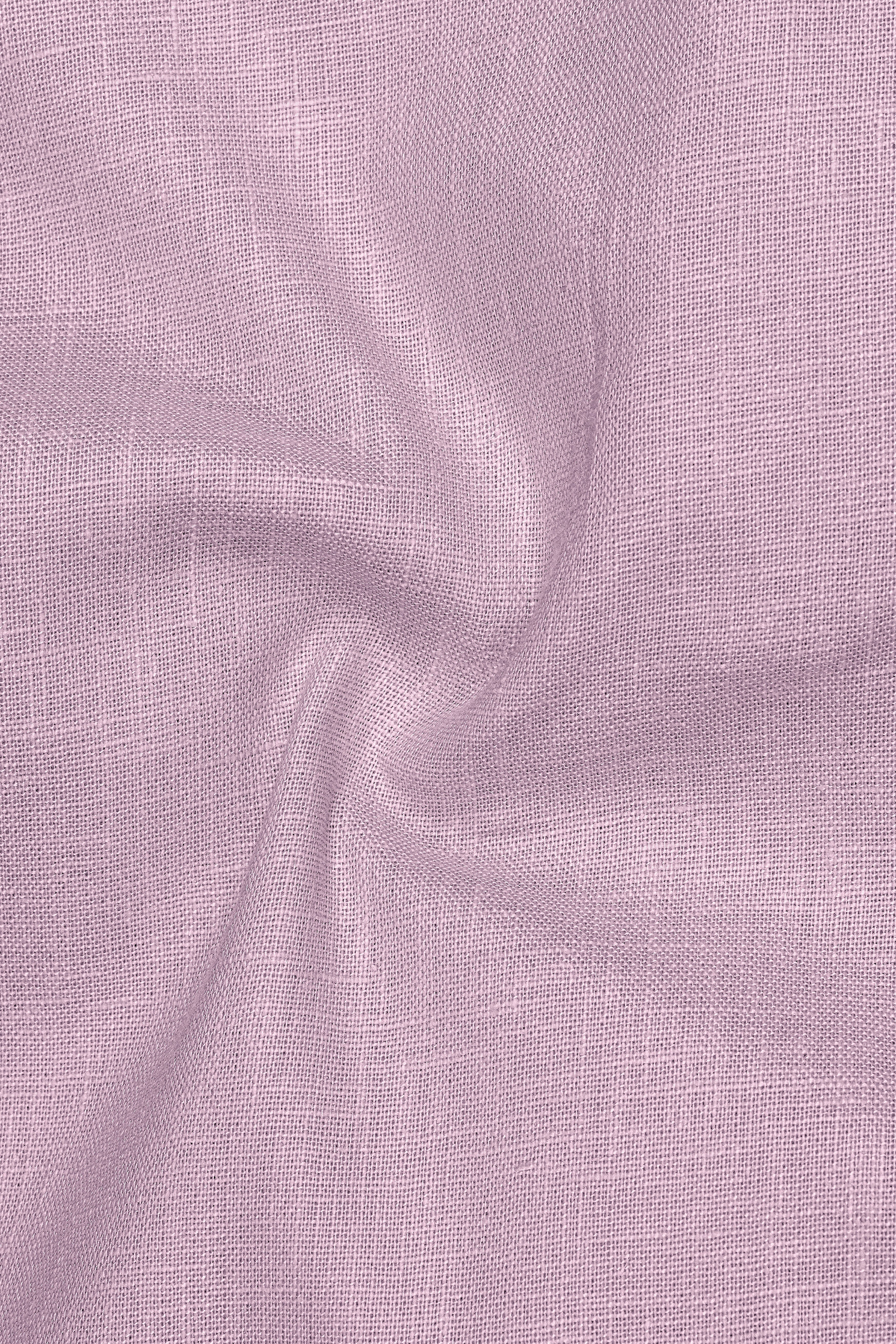 Fleur-Wisteria Pink Luxurious Linen Button Down Dress Shirt