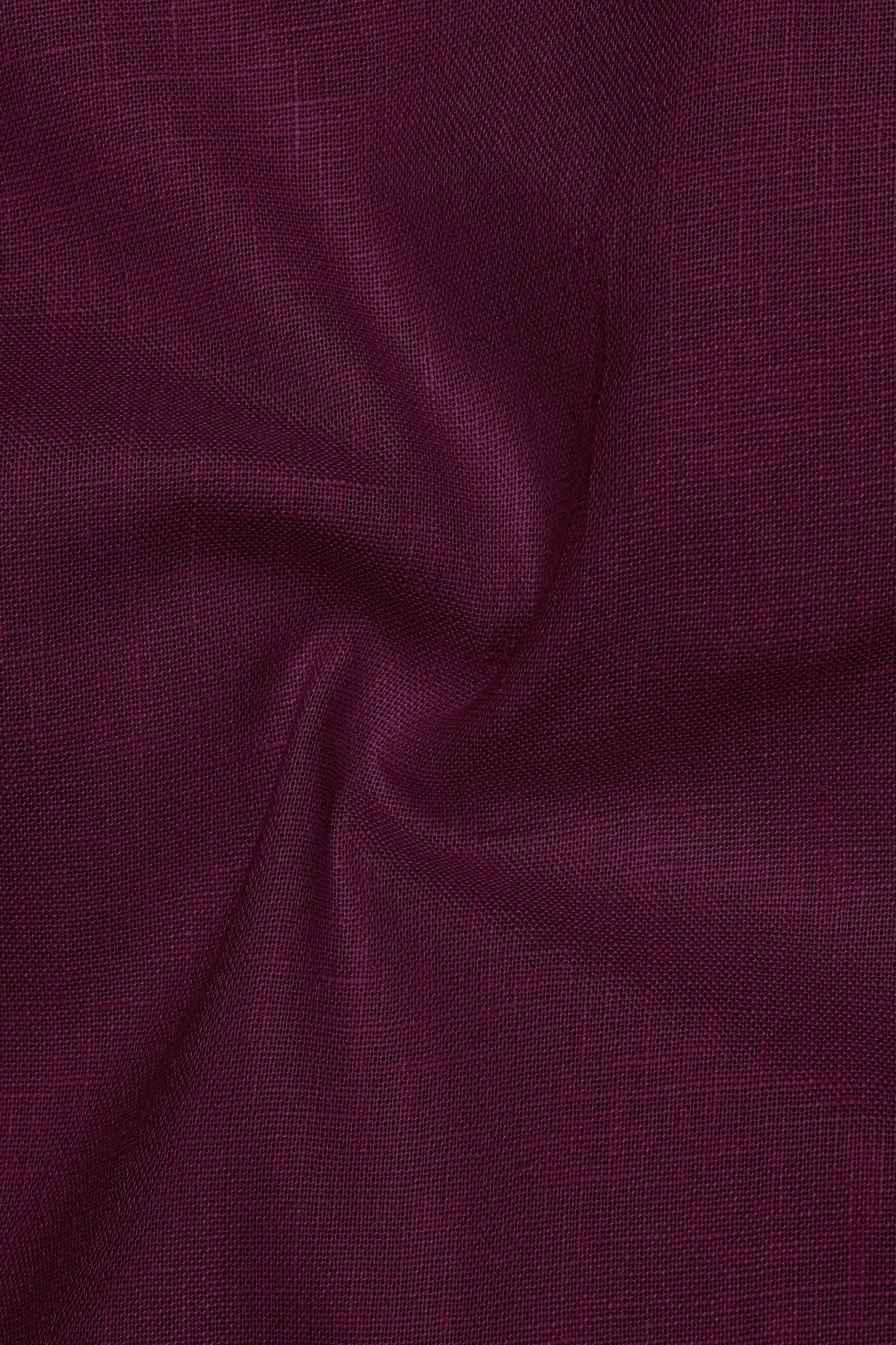 Heritage-English Walnut Maroon Luxurious Linen Button Down Dress Shirt