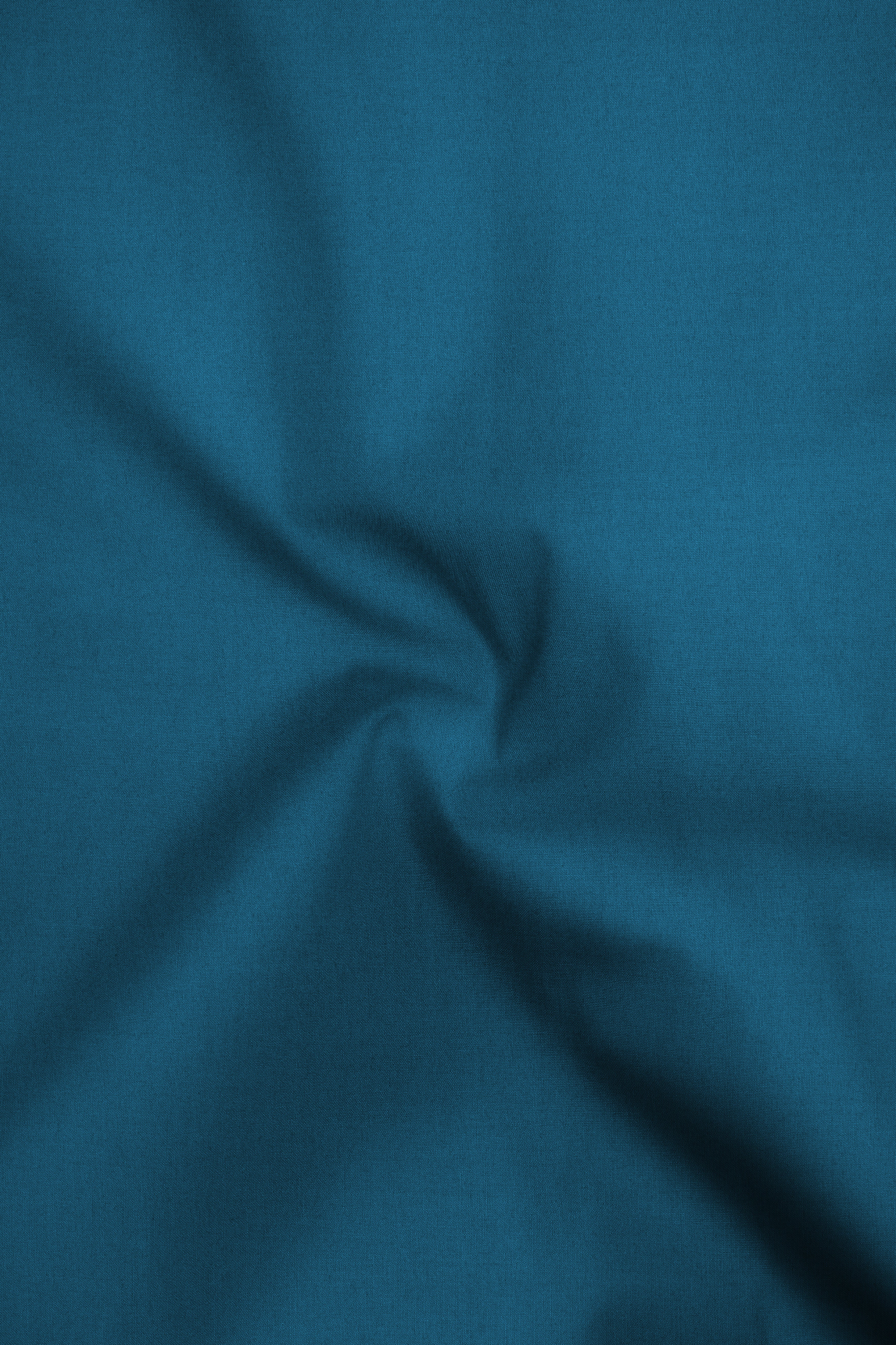 Aether-Chathams Blue Premium Giza Cotton Mandarin Casual Shirt