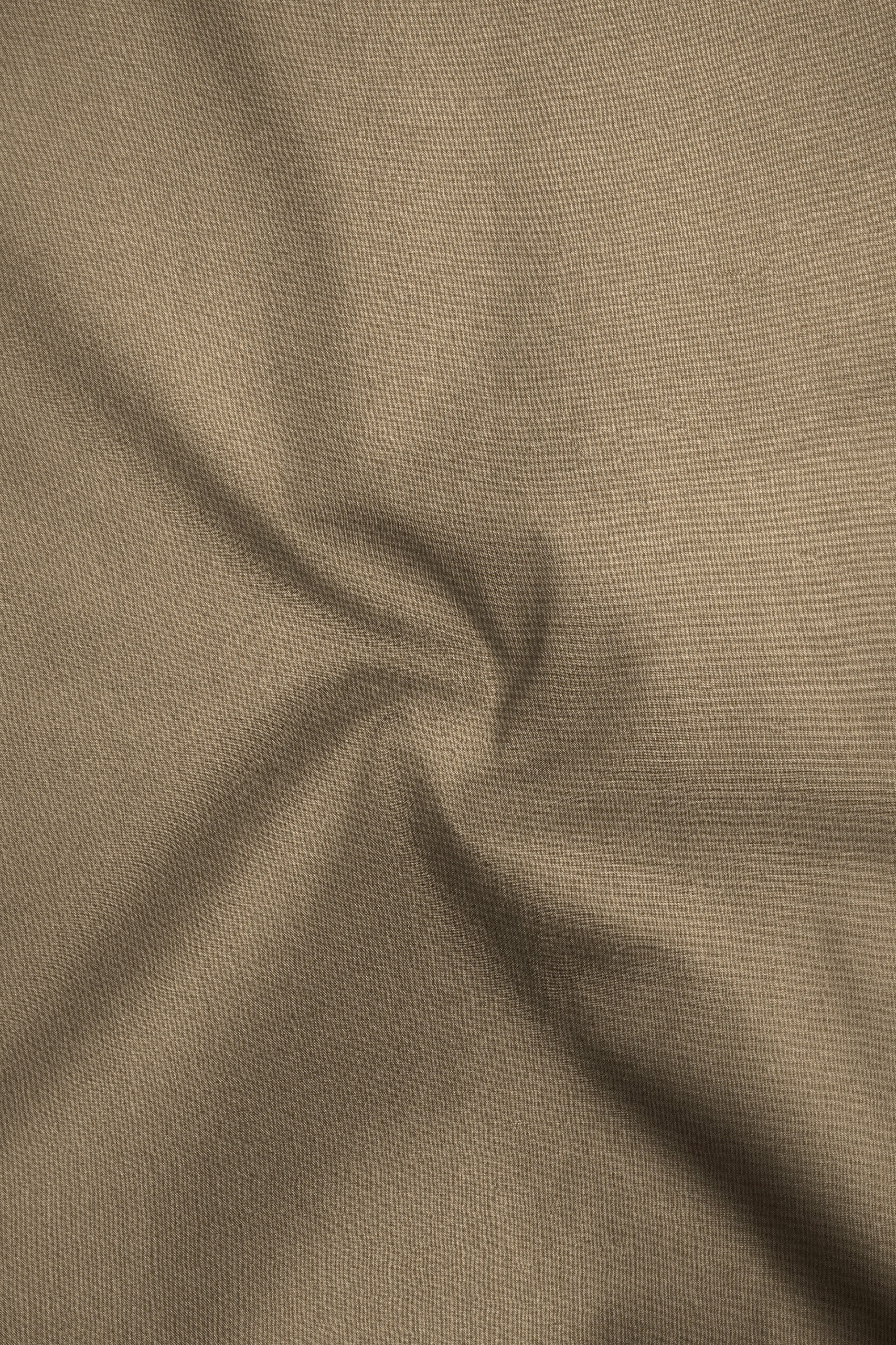 Sienna-Peanut Brown Premium Giza Cotton Mandarin Casual Shirt