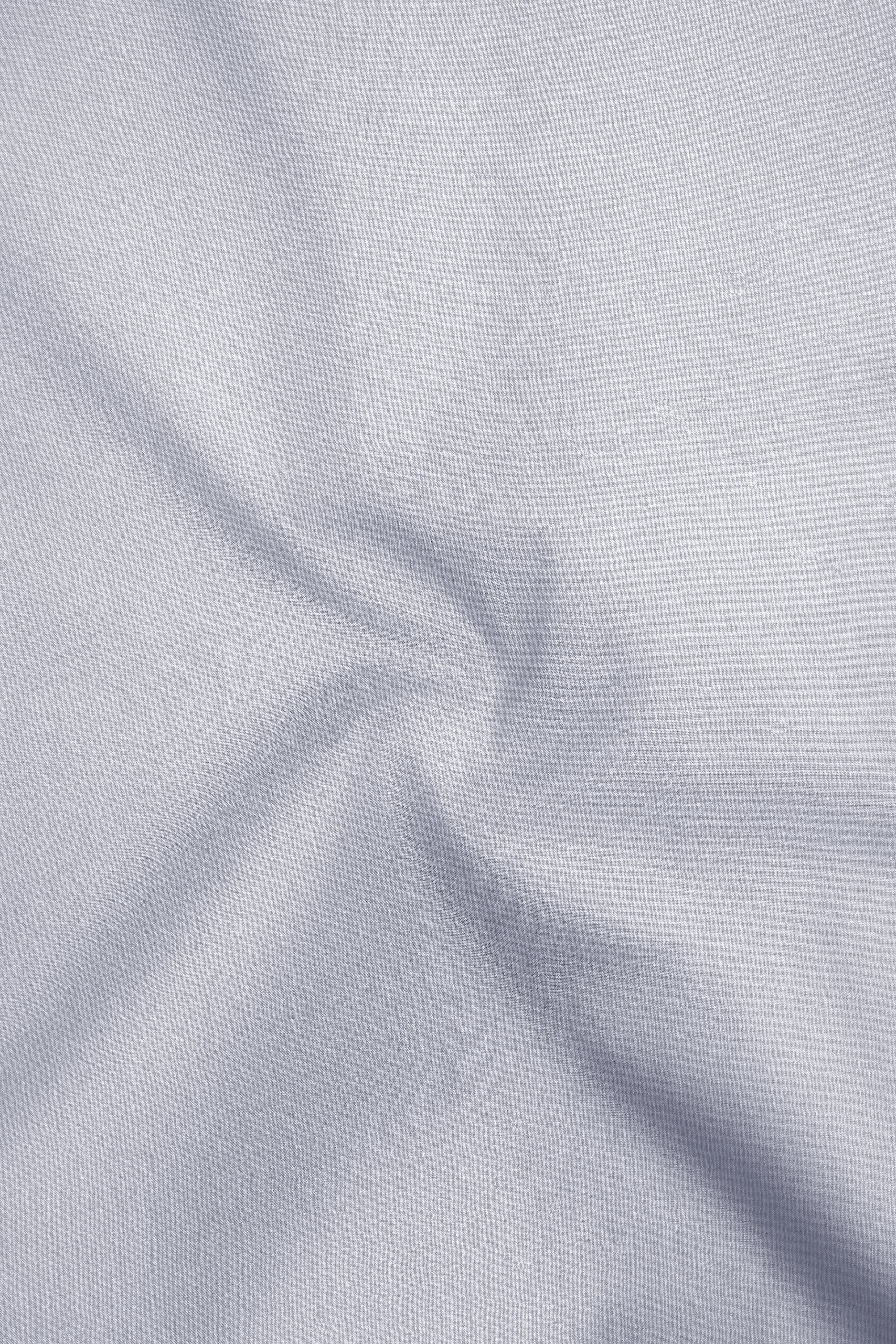 Drift-Heather Gray Premium Giza Cotton Mandarin Casual Shirt