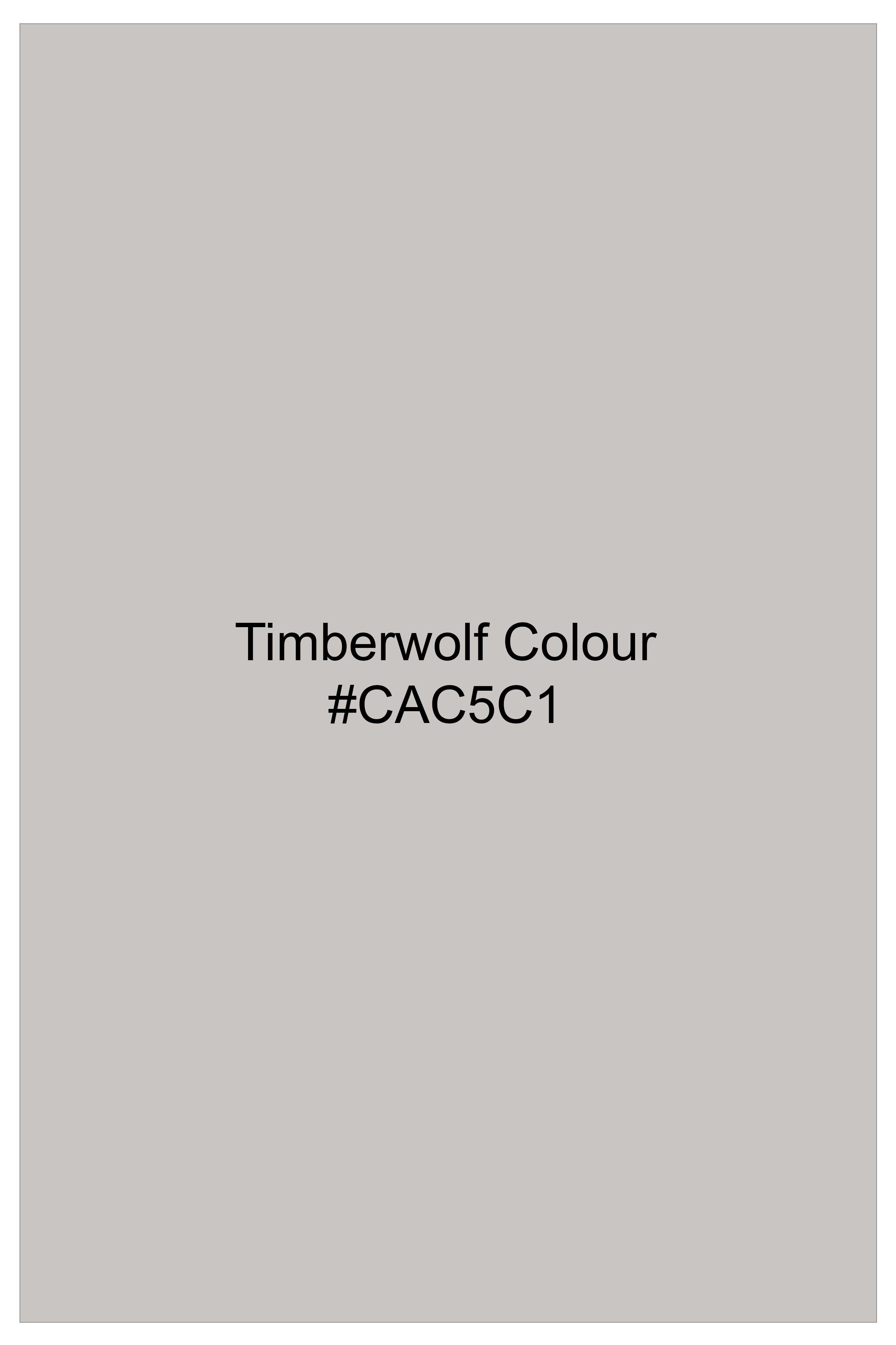 Kairo-Timberwolf Gray Premium Giza Cotton Mandarin Casual Shirt