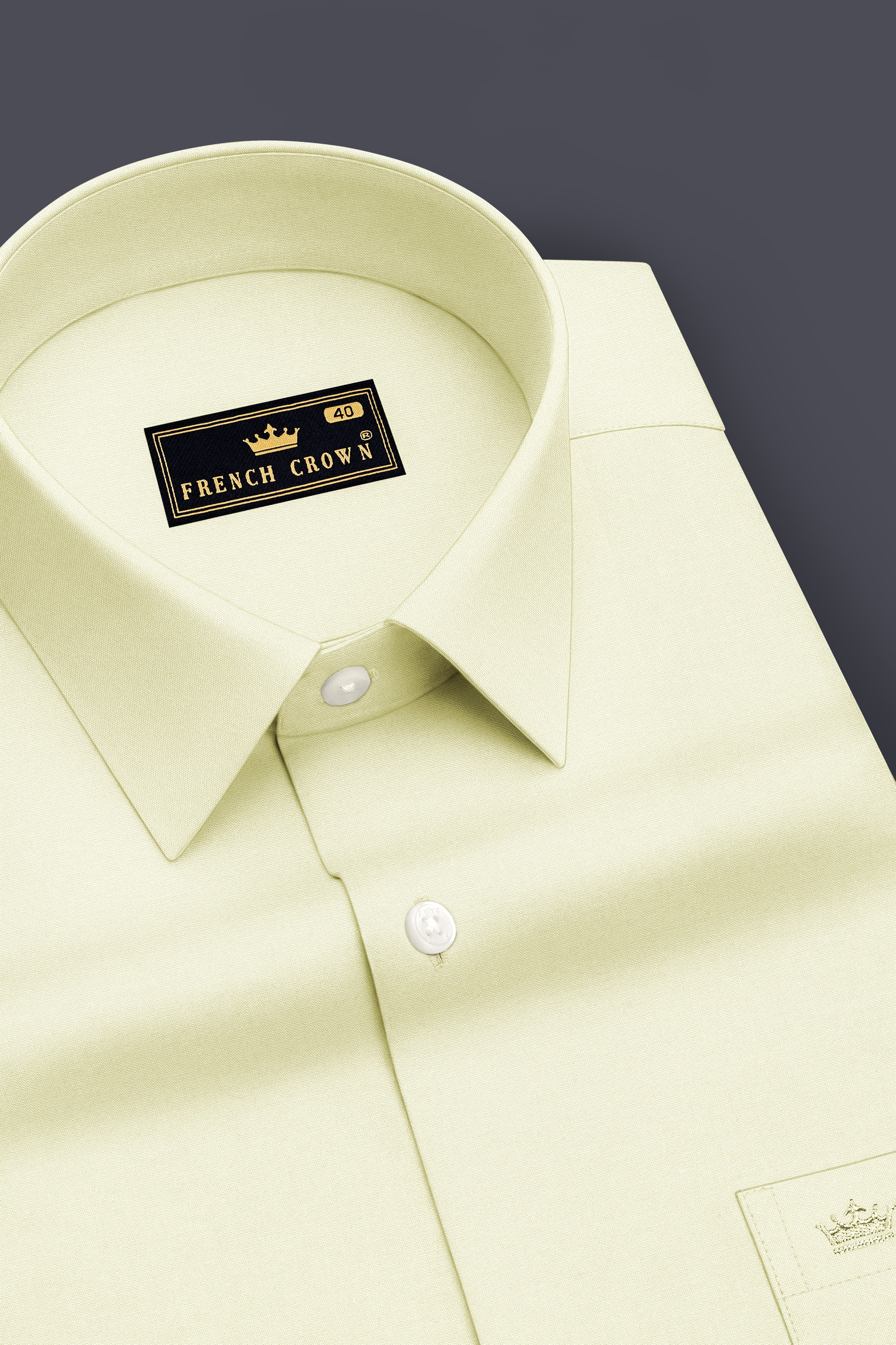 Lustre-Champagne Cream Premium Giza Cotton Dress Shirt