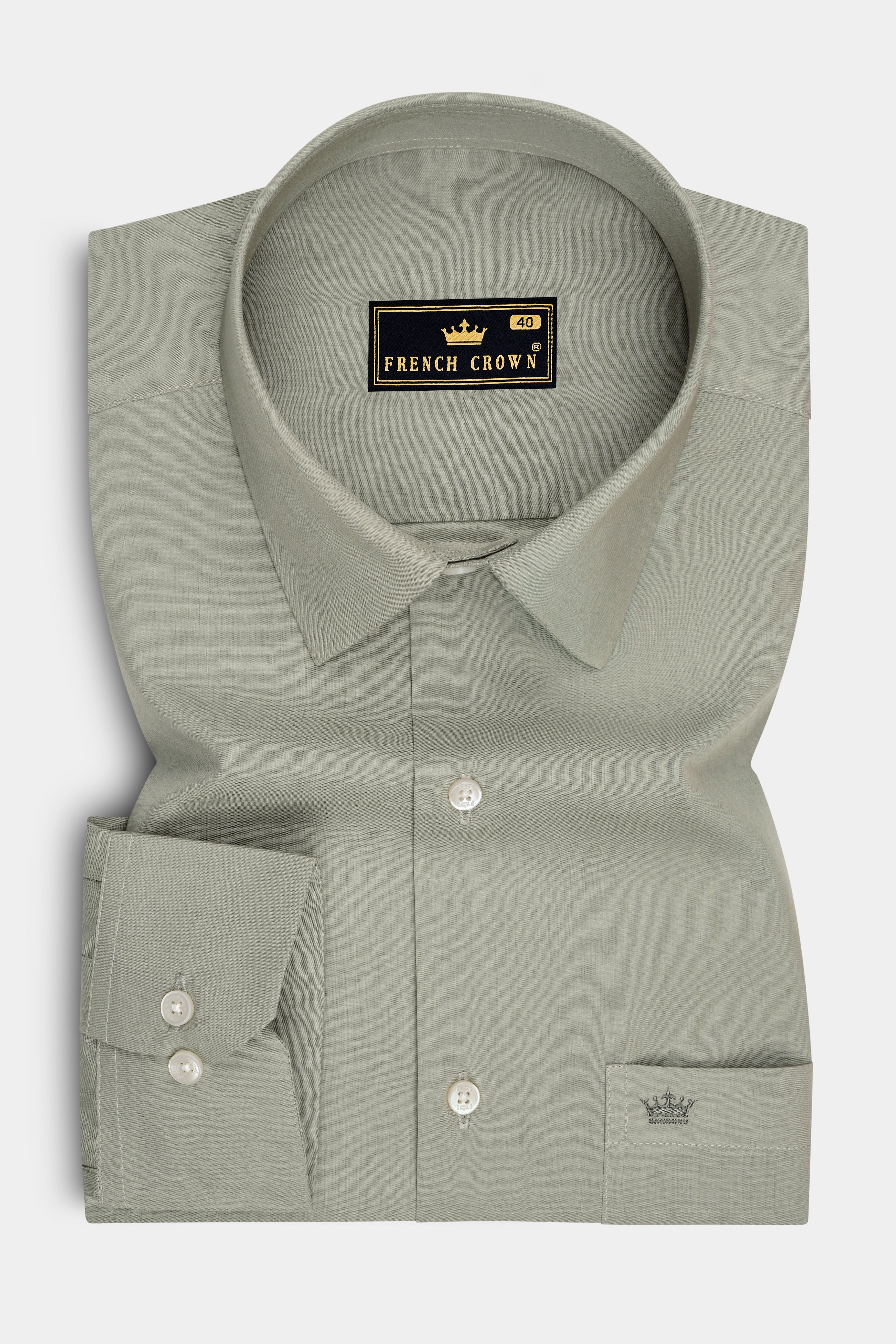 Viridian-Celeste Green Subtle Sheen Super Soft Premium Cotton Dress Shirt