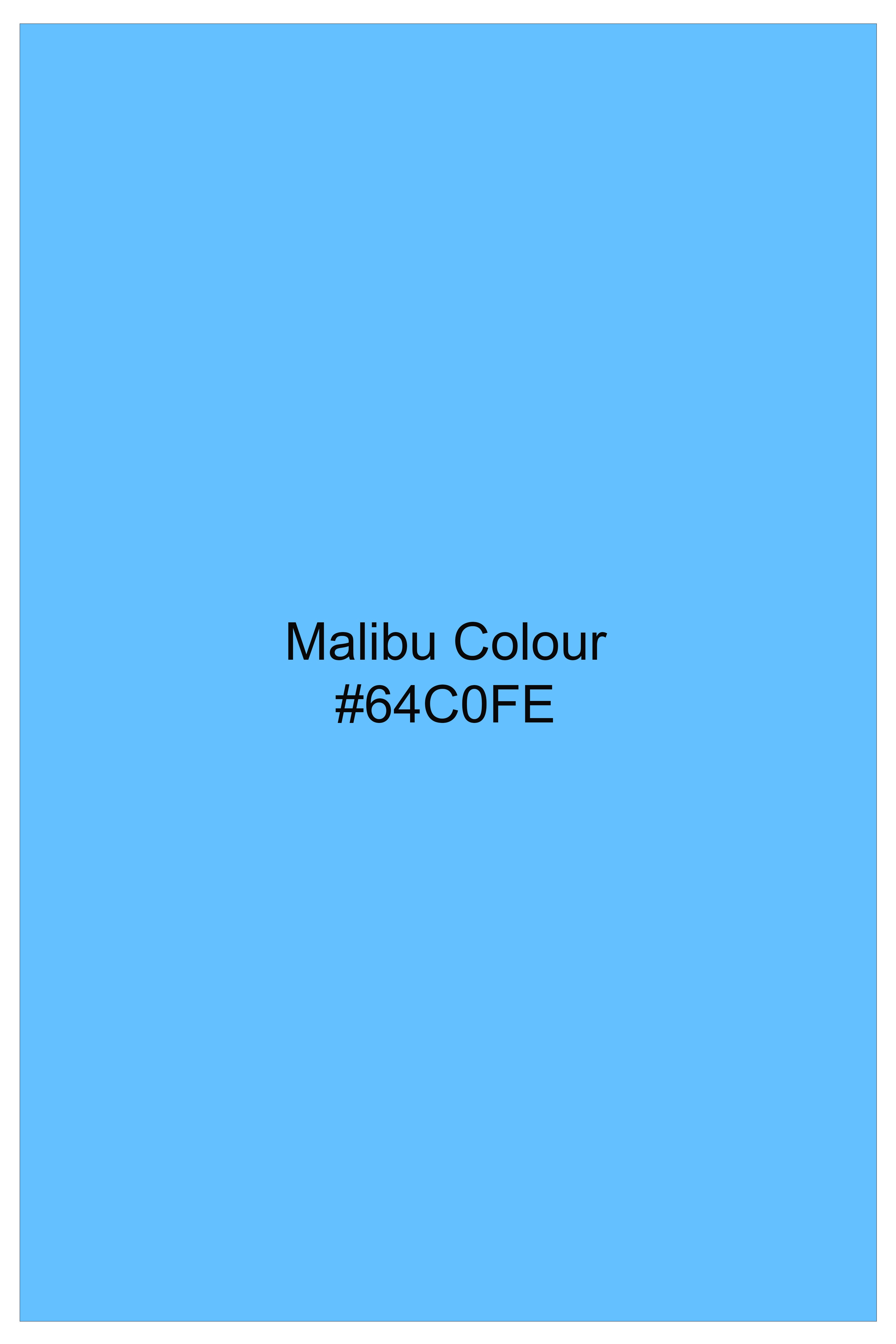 Prism-Malibu Blue Geometric 3D Diamond Printed Subtle Sheen Super Soft Premium Cotton Casual Shirt