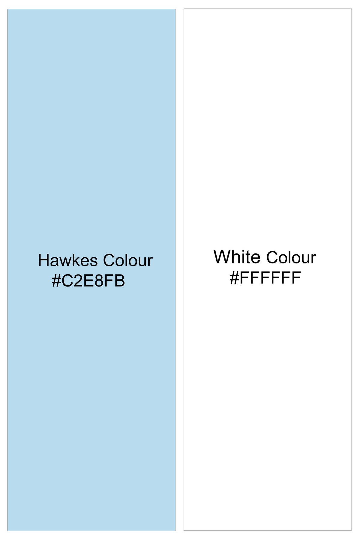 Striata-Hawkes Blue and Bright White Pin Striped Subtle Sheen Premium Cotton Dress Shirt
