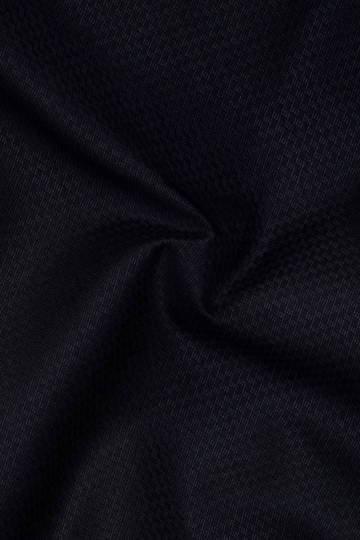 Onyx-Jade Black Jacquard Textured Premium Cotton Dress Shirt