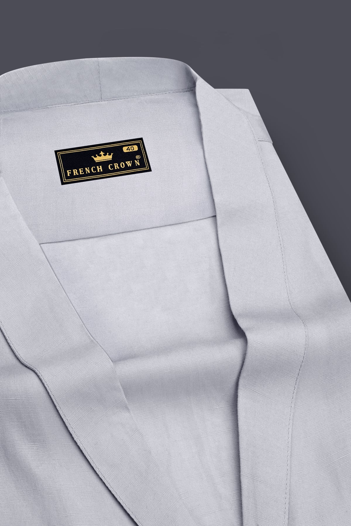 Nordic-Oslo Gray Luxerious Linen Designer Casual Shirt