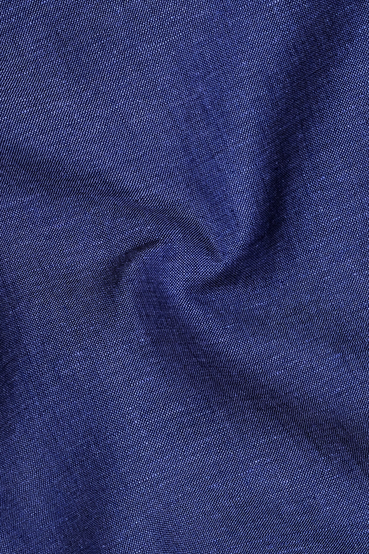 Ravenn-Midnight Blue Premium Denim Button Down Dress Shirt