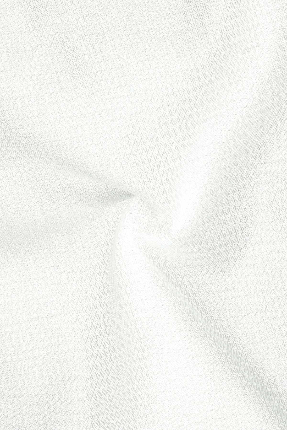 Serein-Bright White Jacquard Textured Premium Cotton Dress Shirt