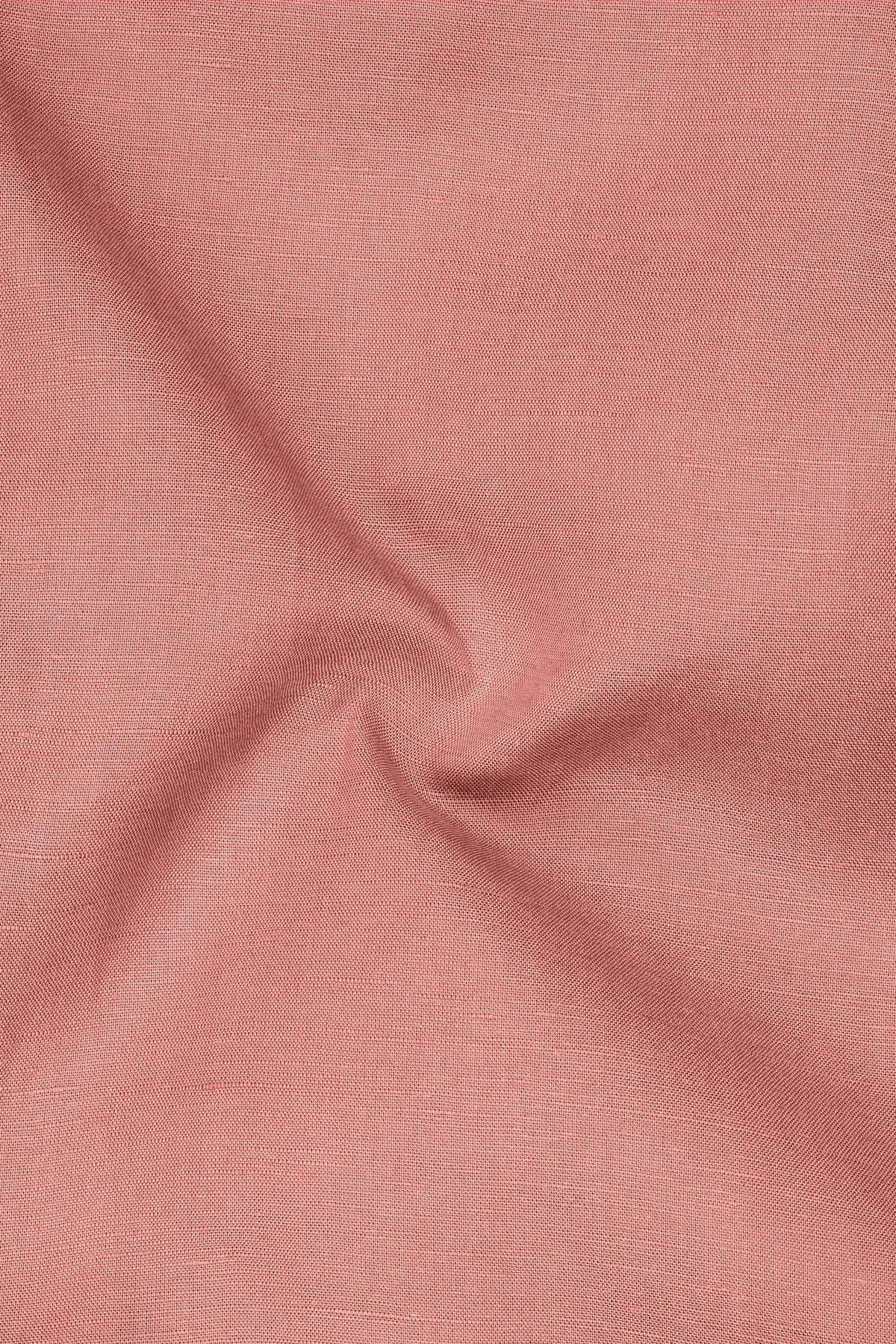 Elaris-Sea Pink Luxurious Linen Casual Shirt