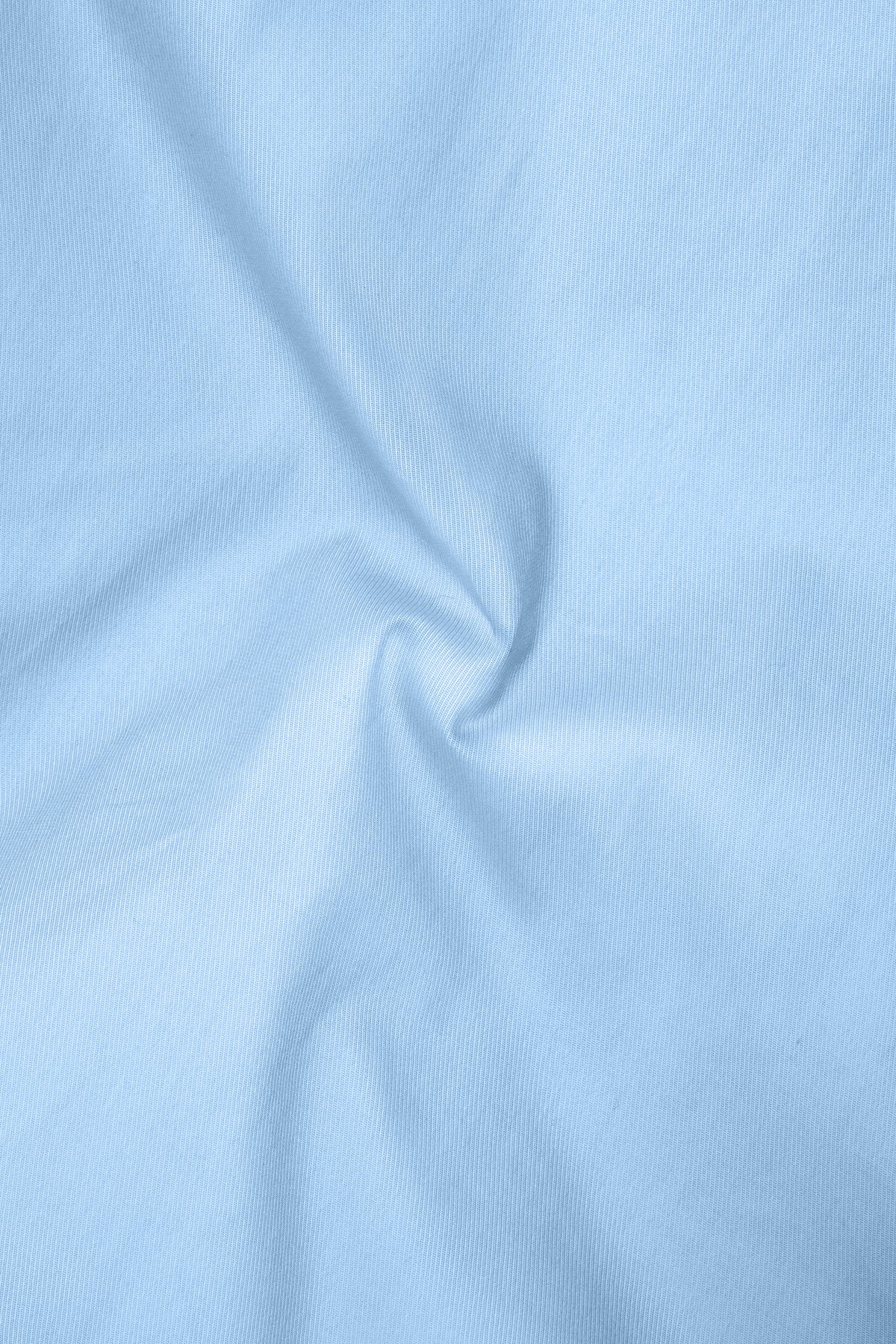 Nivelle-Cornflower Blue Twill Premium Cotton White Cuff Collar Dress Shirt
