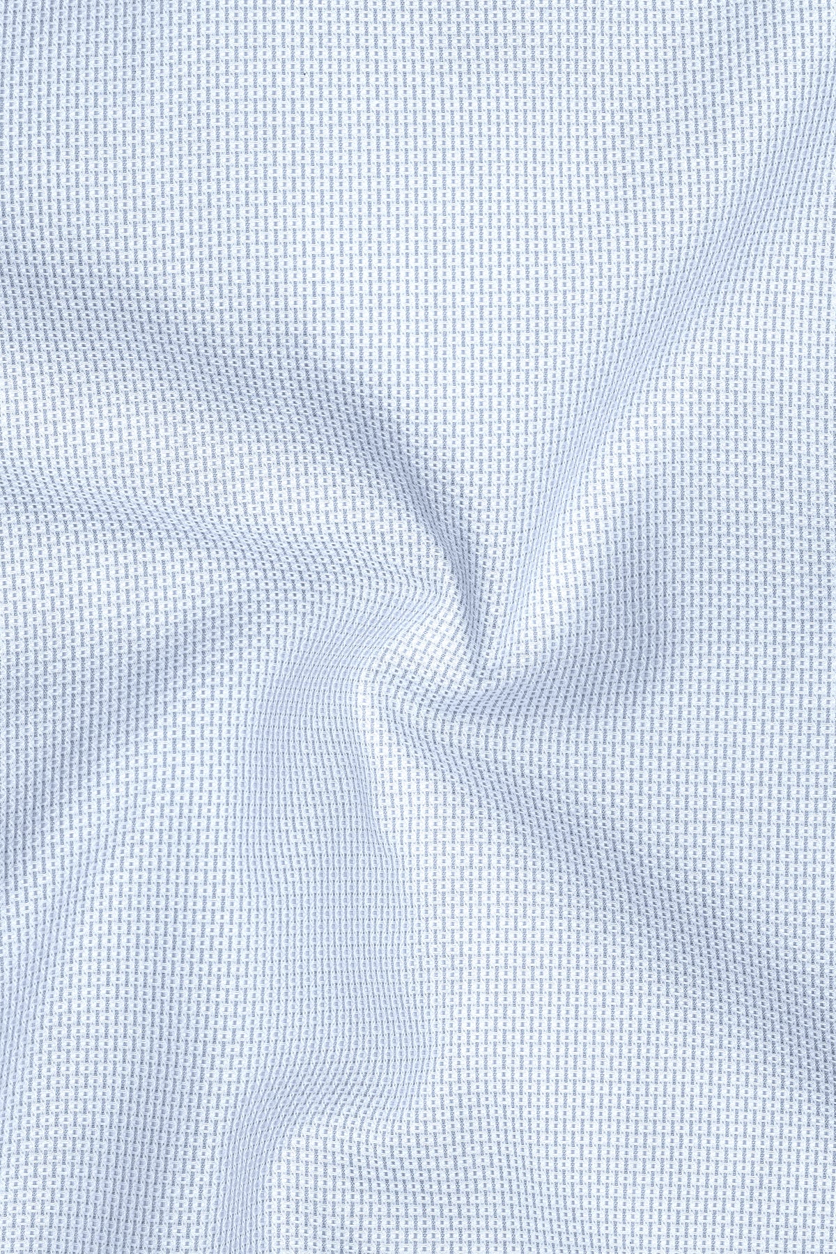 Silvane-Heather Blue Dobby Textured Premium Giza Cotton Dress Shirt