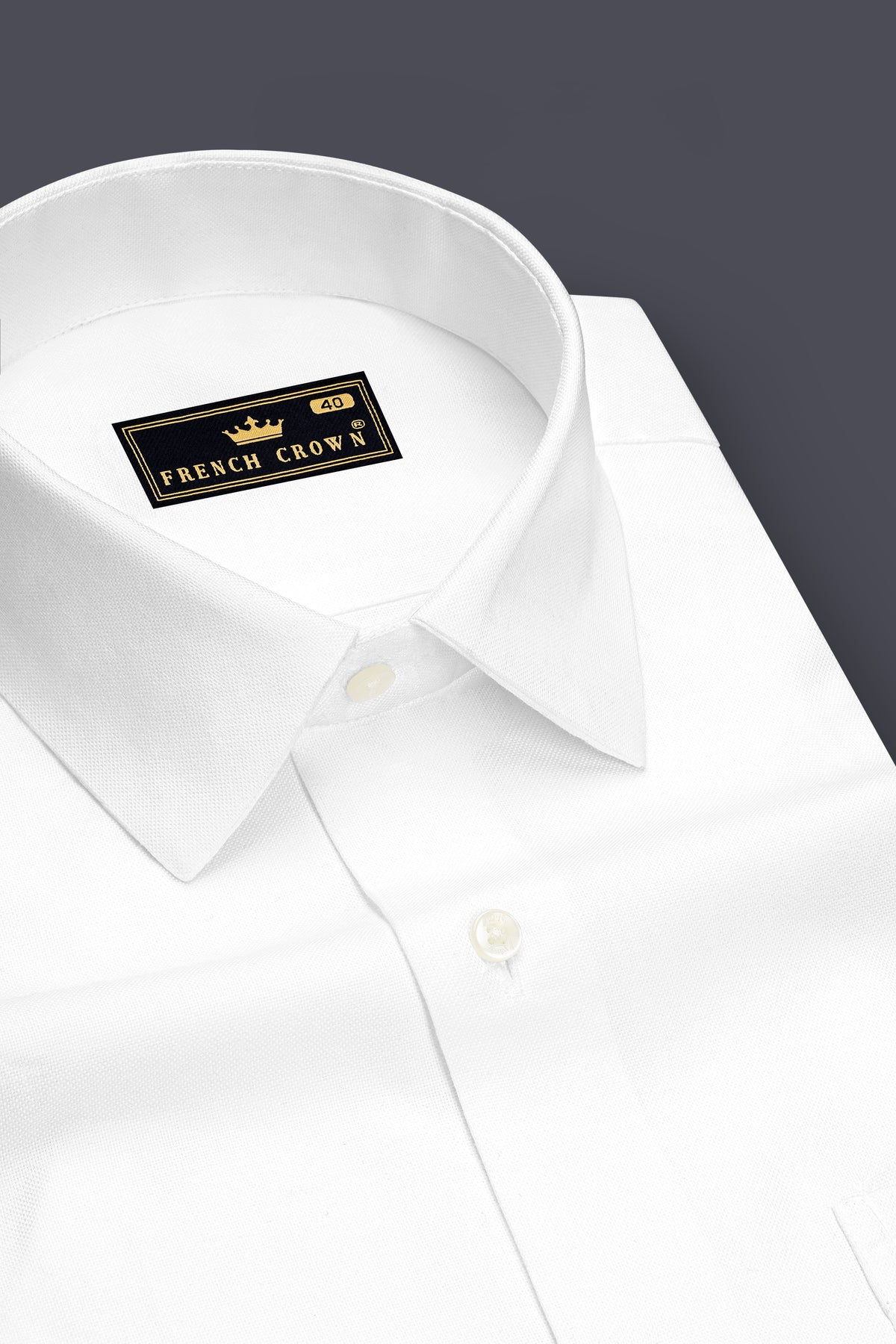Sterling-Bright White Oxford Premium Cotton Dress Shirt