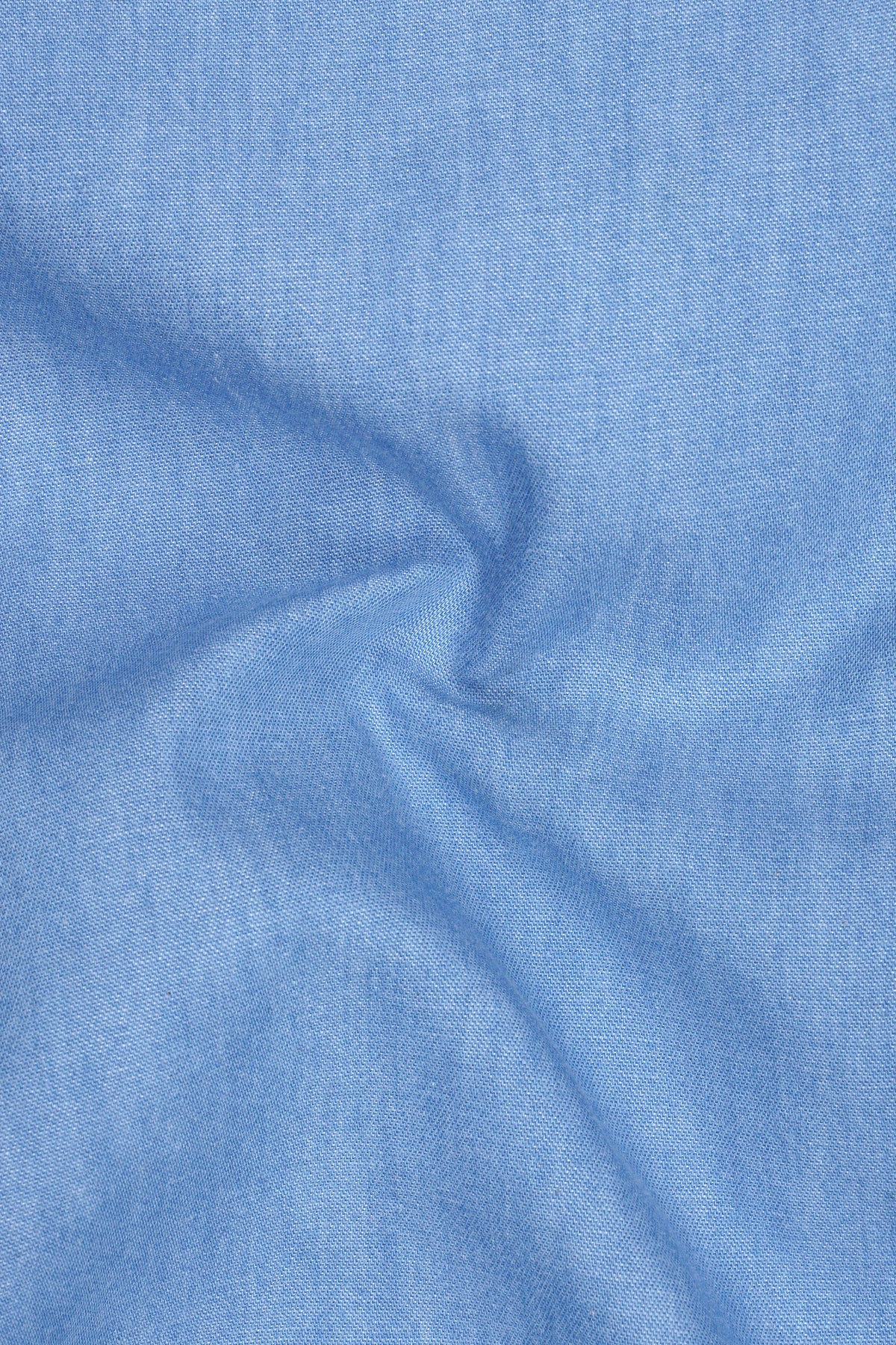 Boreal-Moonstone Blue Textured Heavyweight Denim Designer Overshirt/shacket