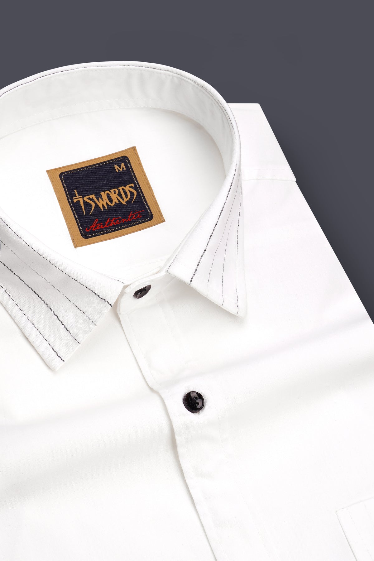 Verity-Bright White Poplin Giza Cotton Dress Shirt