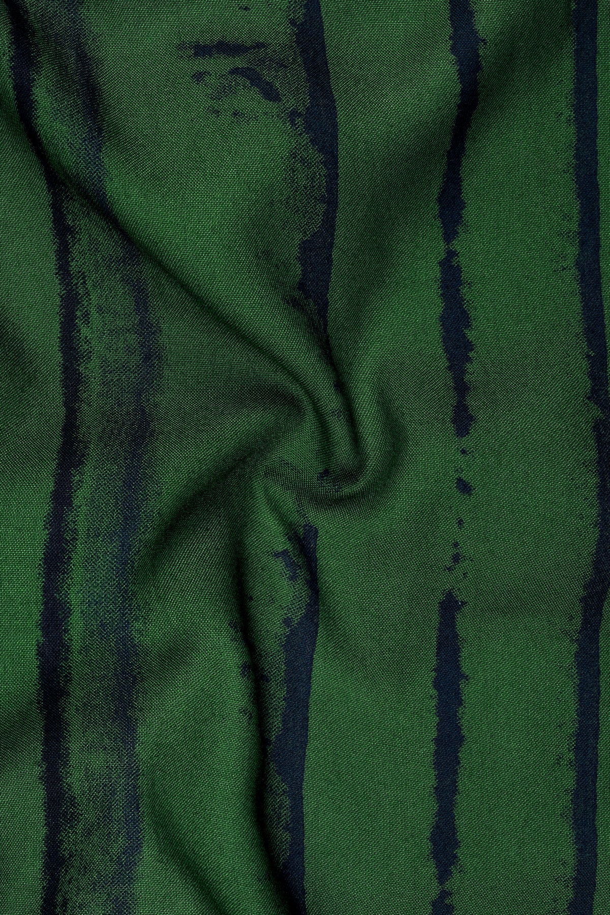 Sylvan-Everglad Green And Jade Black Abstract Printed Super Soft Tencel Casual Shirt