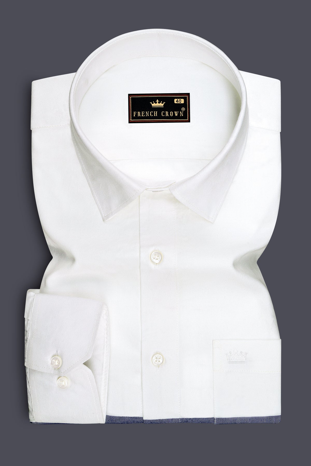Sailor-Bright White And Rhino Blue Multicolour horizontal Striped Oxford Premium Cotton Casual Shirt