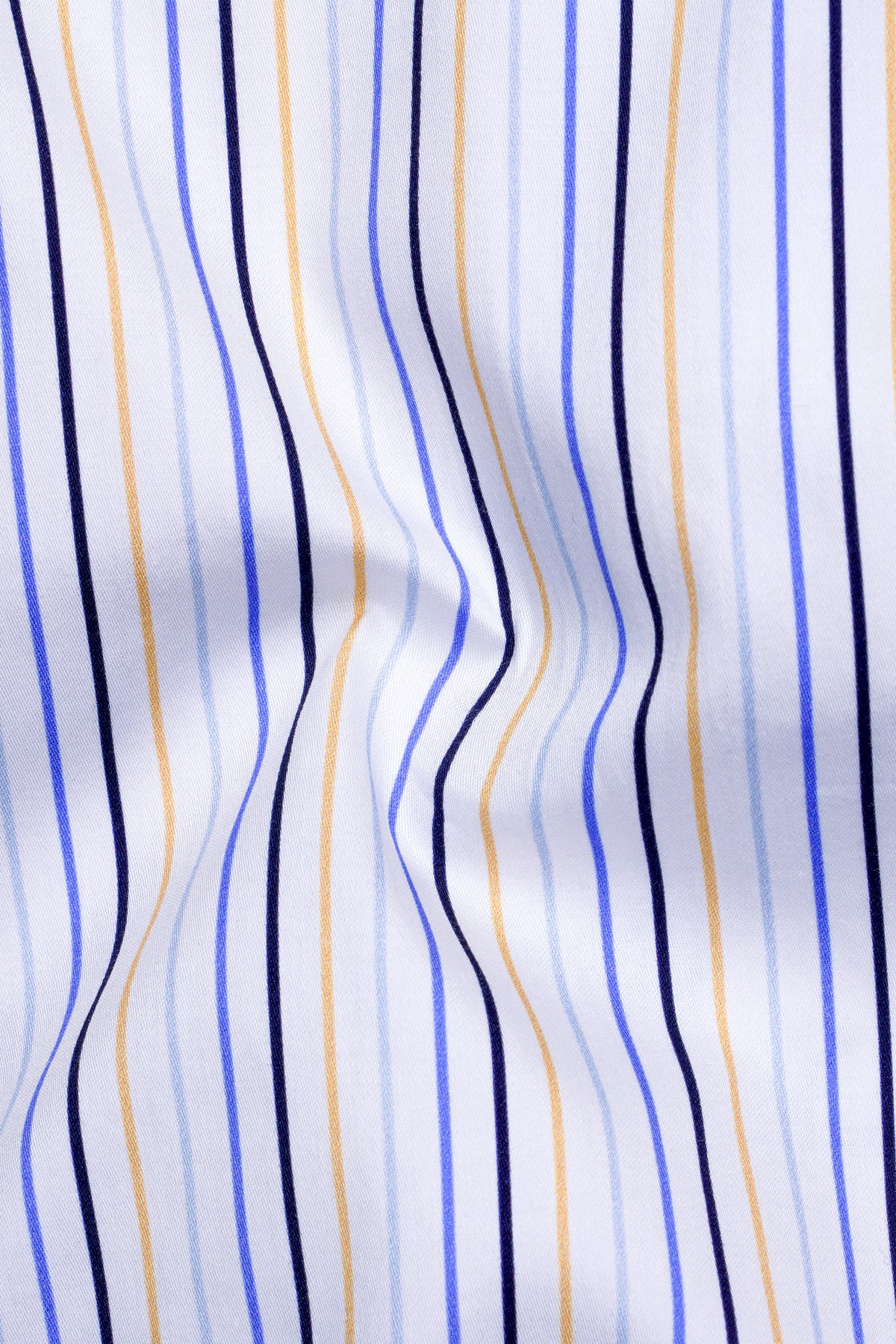 Verity-Bright White And Tolopea Blue Multicolour Pin Striped Super Soft Premium Cotton Dress Shirt