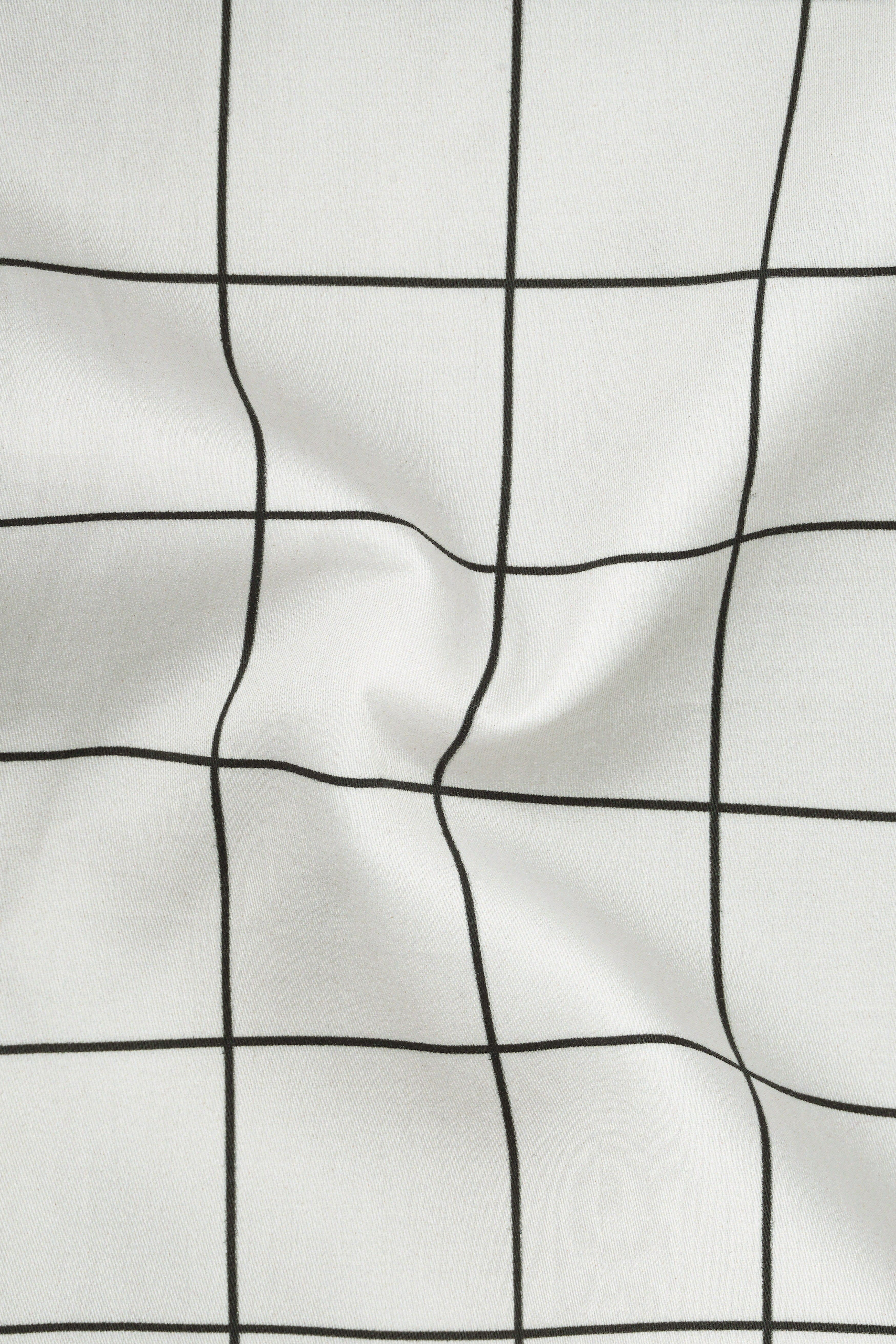 Bright White Windowpane Super Soft Giza Cotton SHIRT