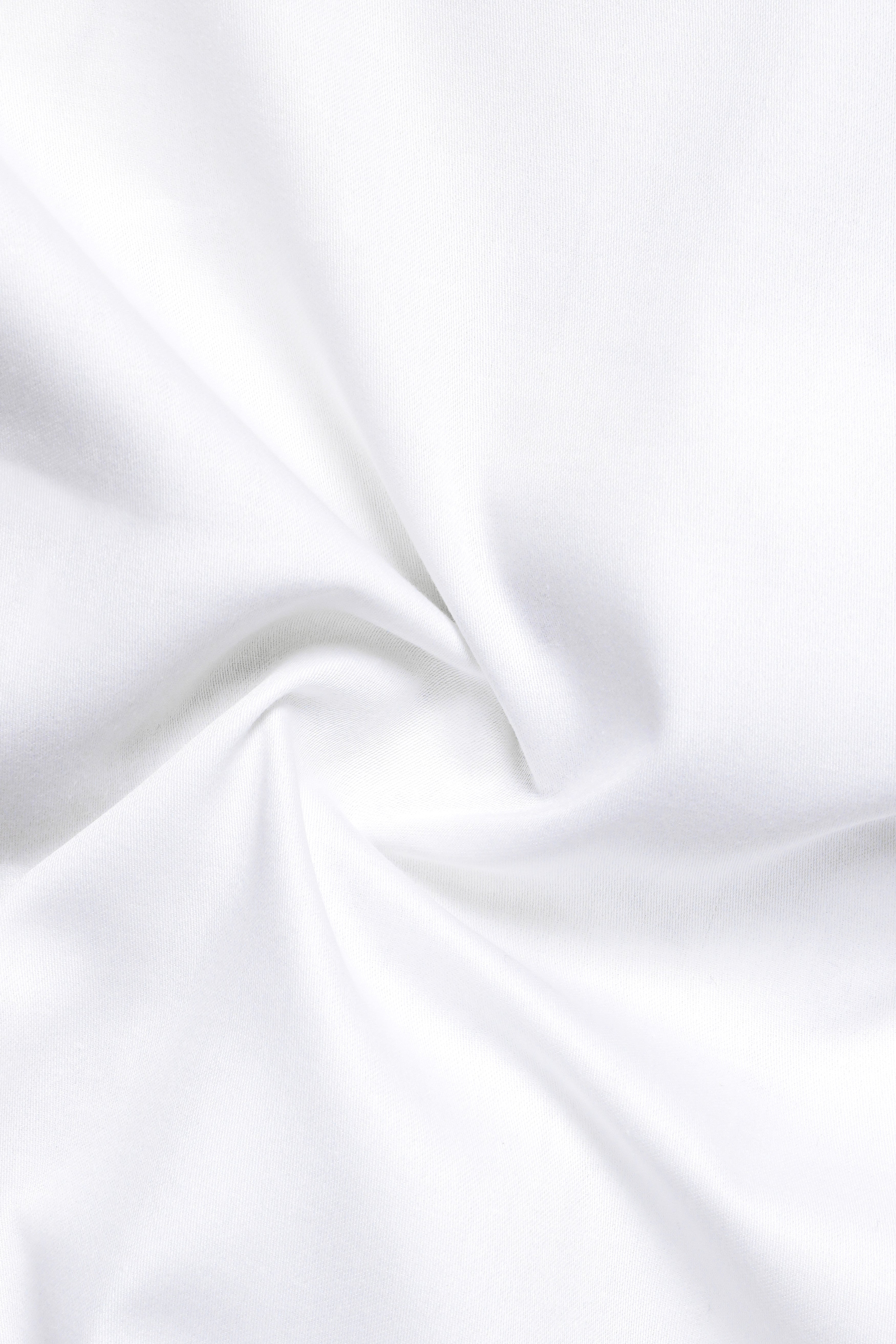Bright White Subtle Sheen Indian Kurta Style Super Soft Giza Cotton SHIRT