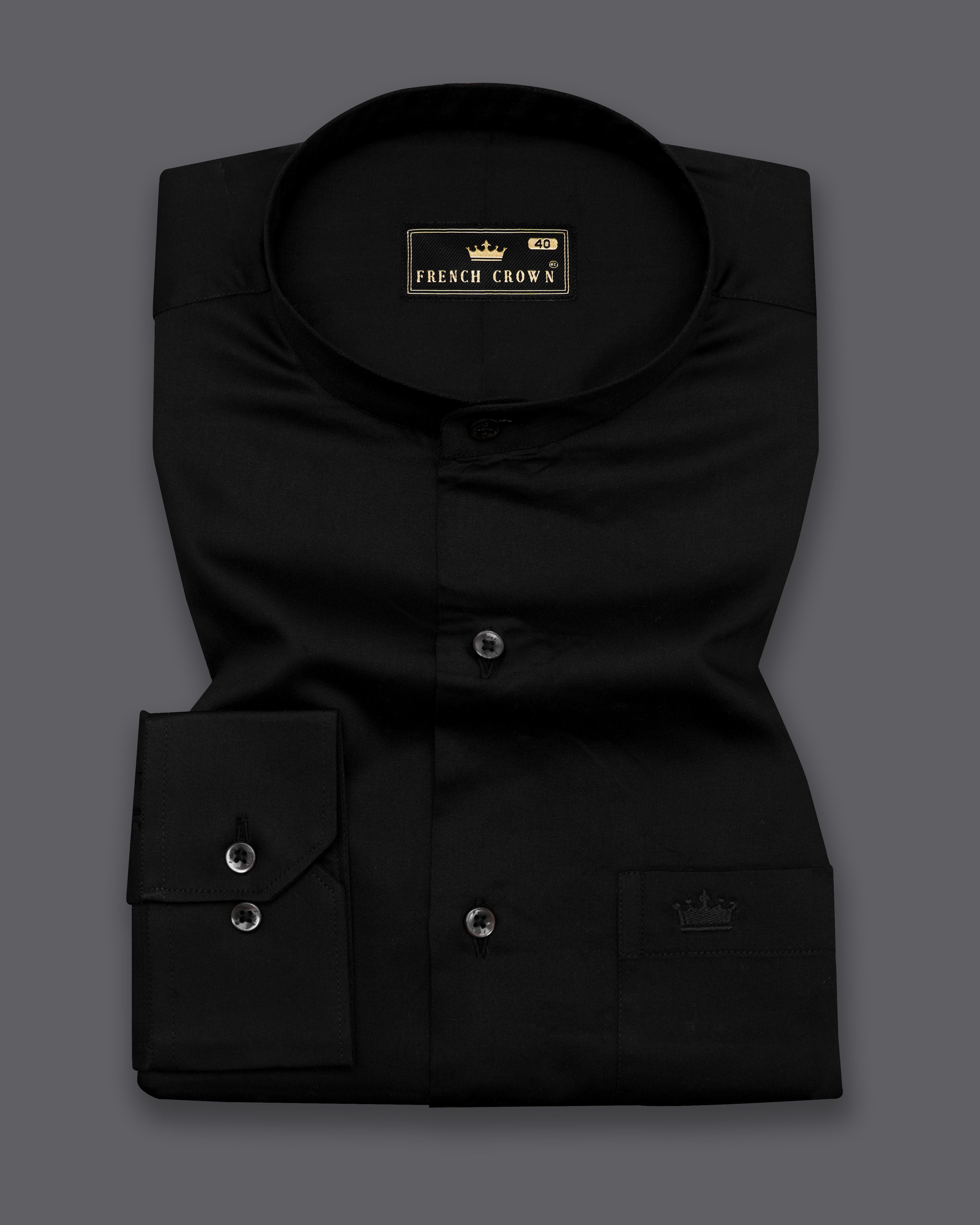 Jade Black Premium Giza Cotton shirt