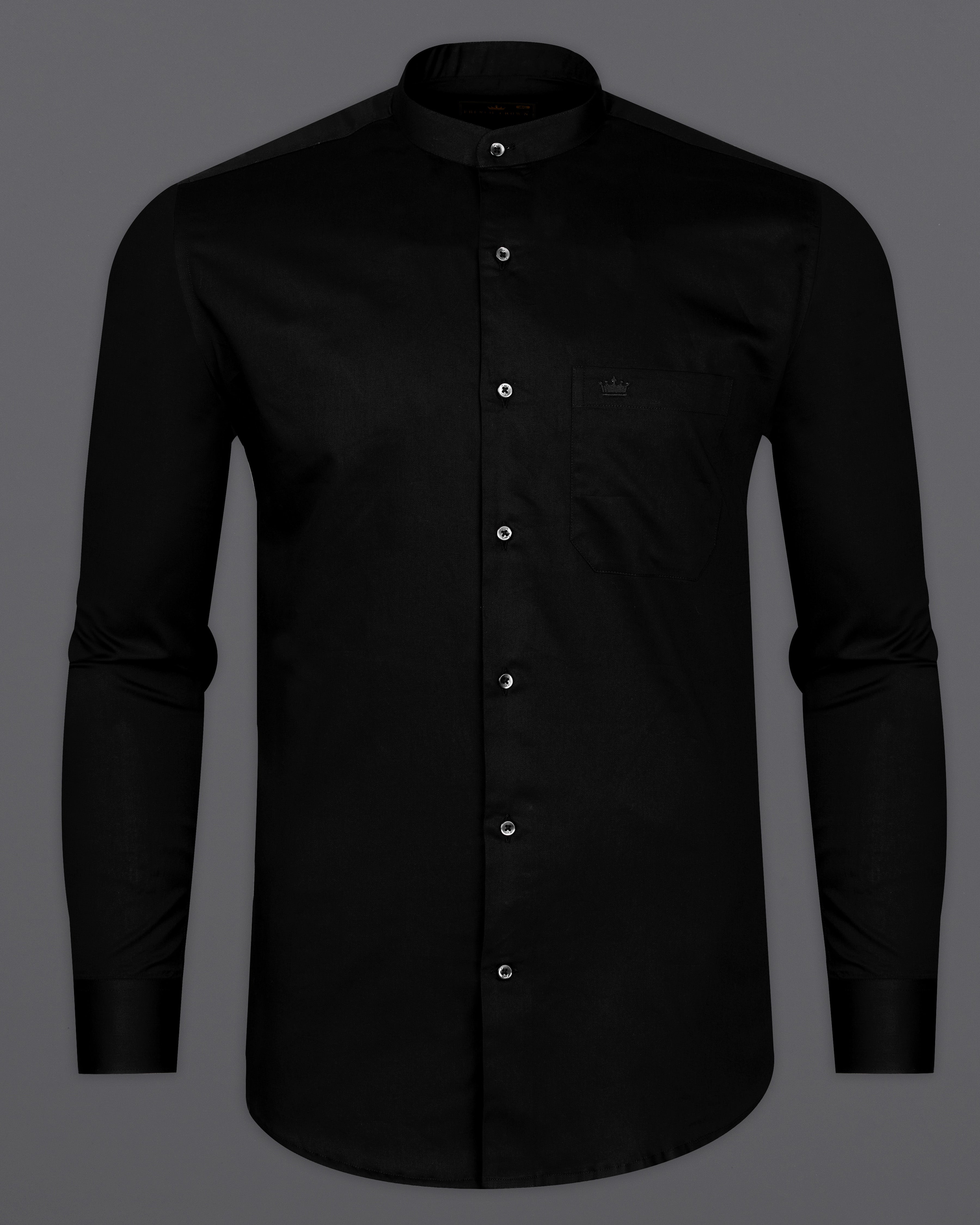 Jade Black Premium Giza Cotton shirt